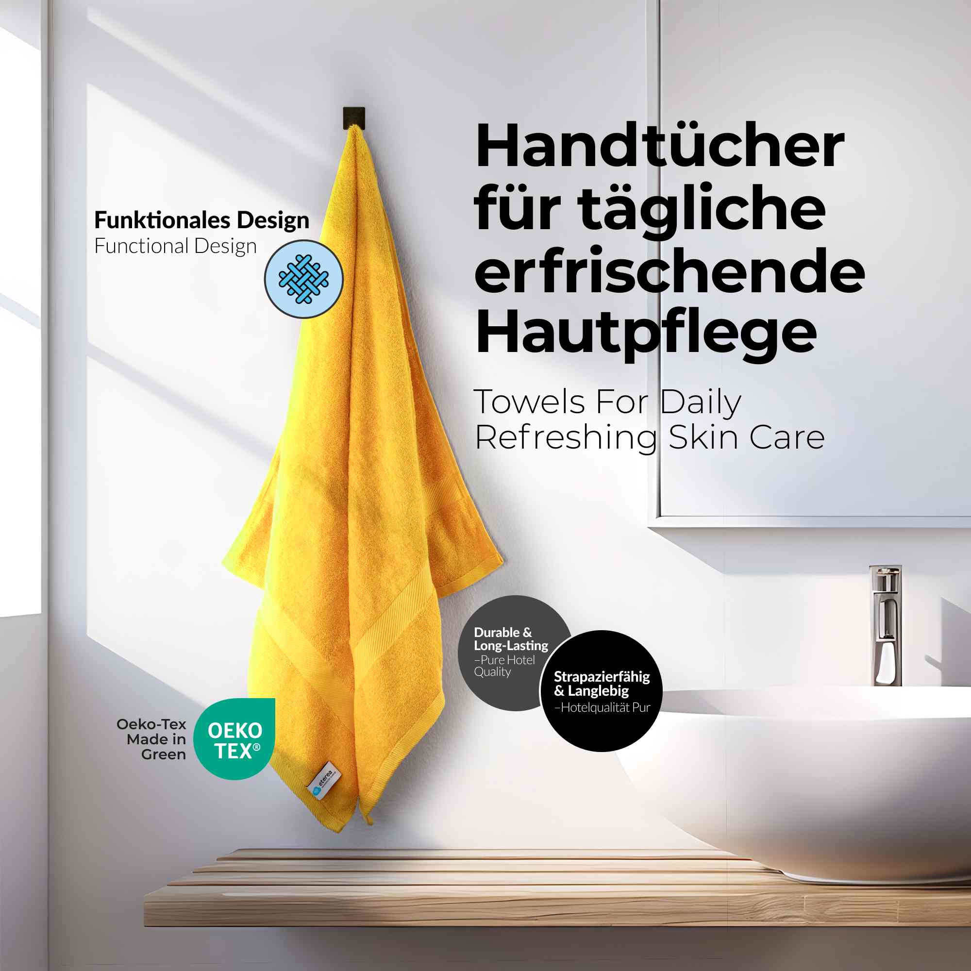 etérea 10er Pack Handtücher Carli Handtuch Bulkset
