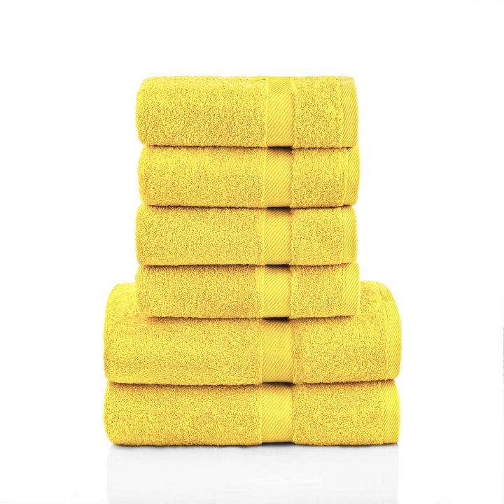 6 tlg. Dusch und Handtuch #farbe_gelb