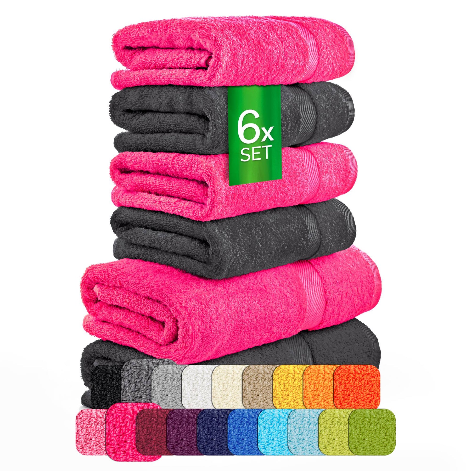 eterea Carli Handtuch Set 6 tlg. Eco