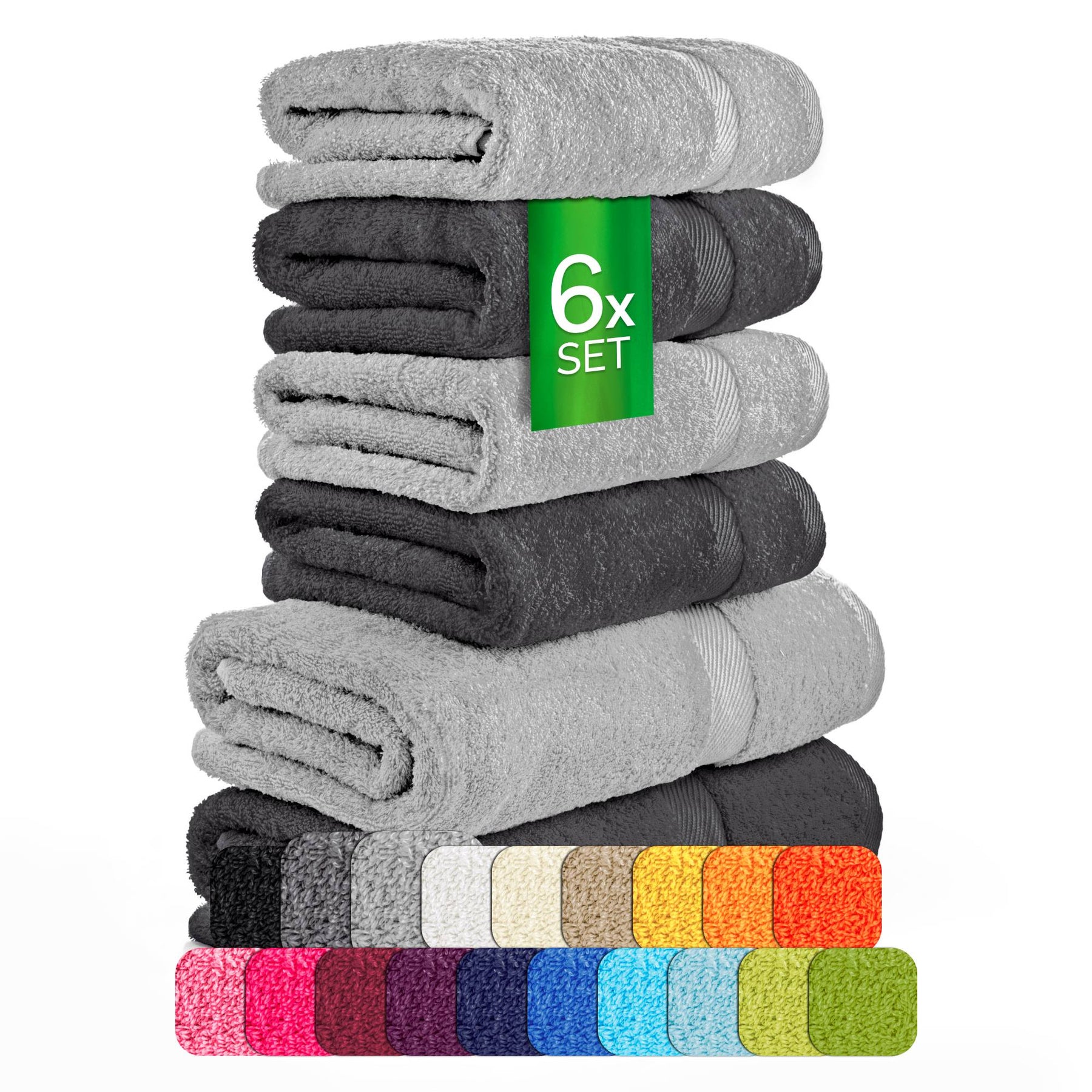 eterea Carli Handtuch Set 6 tlg. Eco