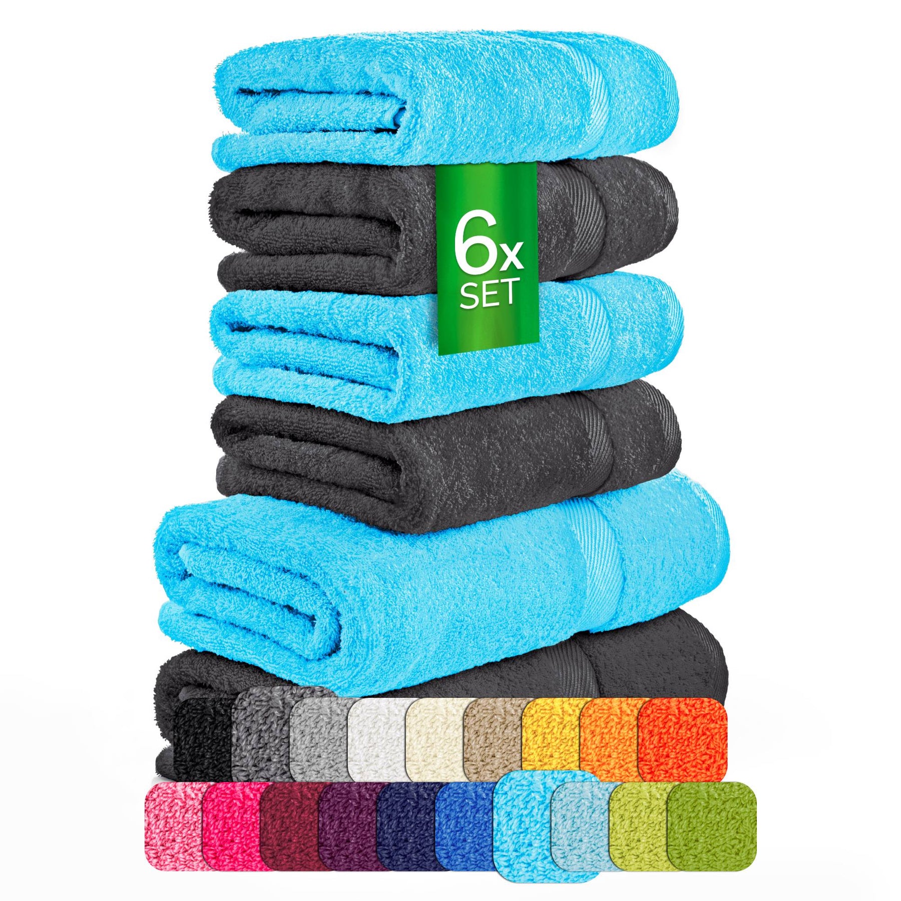 eterea Carli Handtuch Set 6 tlg. Eco