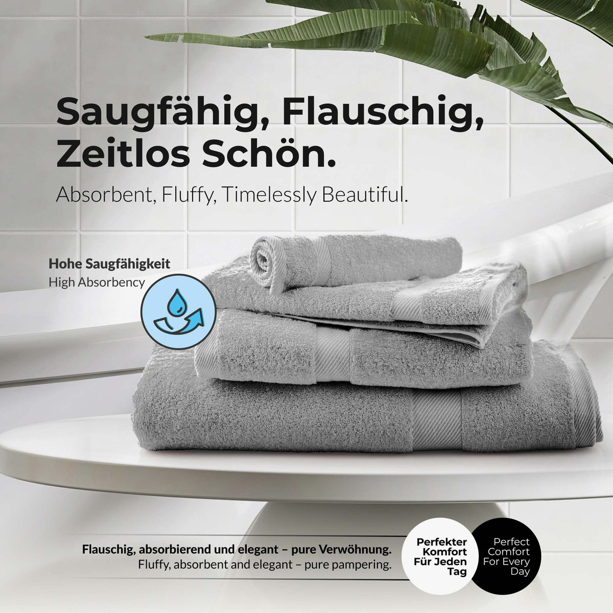 VBD-17 etérea Carli Handtuch Kollektion Duschtuch Badetuch Badvorleger - 100% Baumwolle