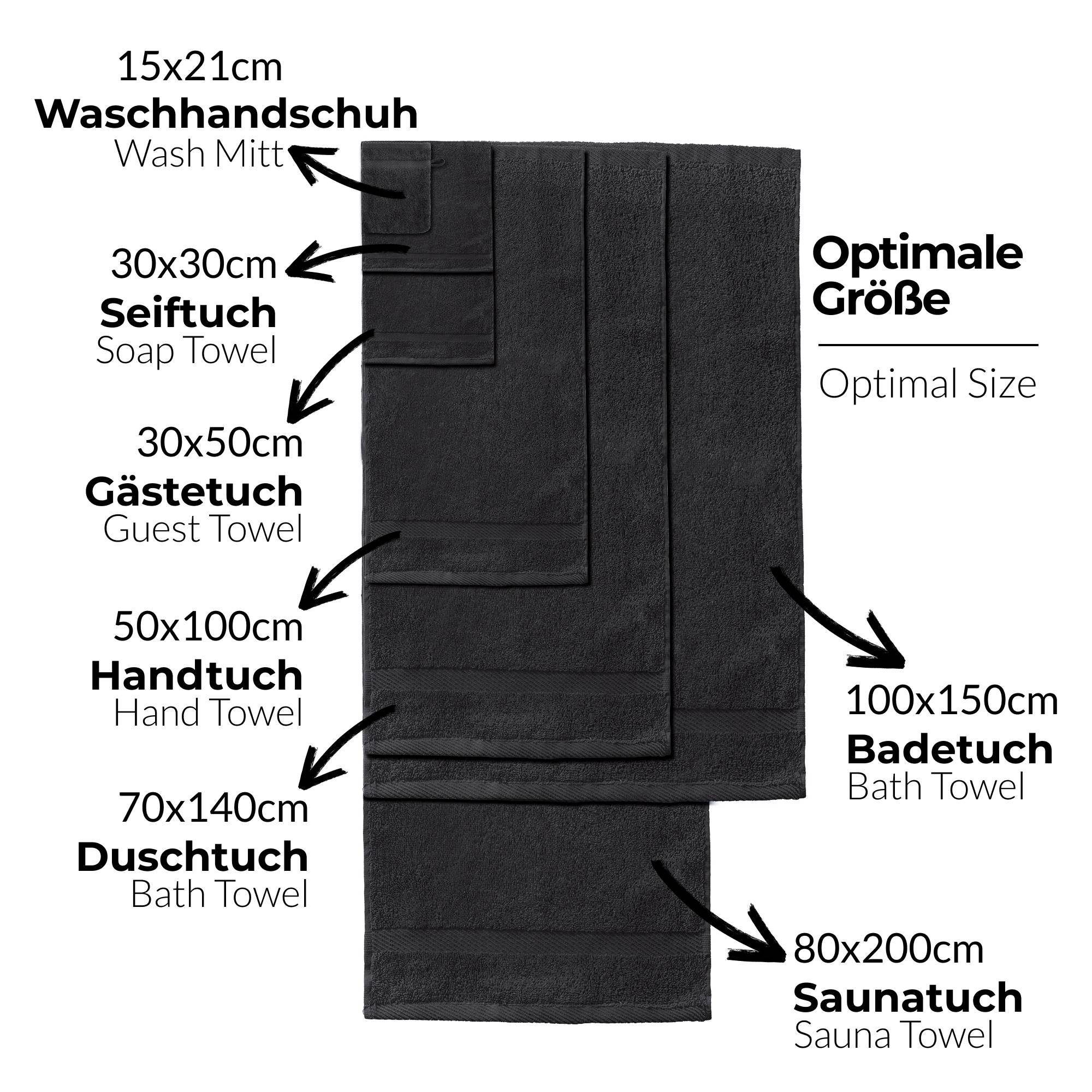 etérea 10er Pack Handtücher Carli Handtuch Bulkset