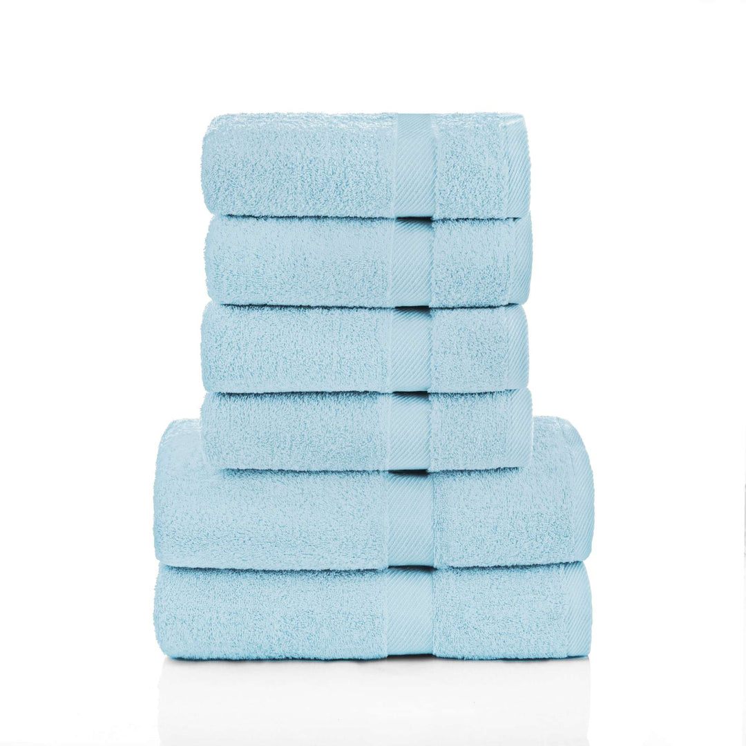 6 tlg. Dusch und Handtuch #farbe_hellblau