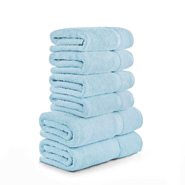 6 tlg. Dusch und Handtuch #farbe_hellblau