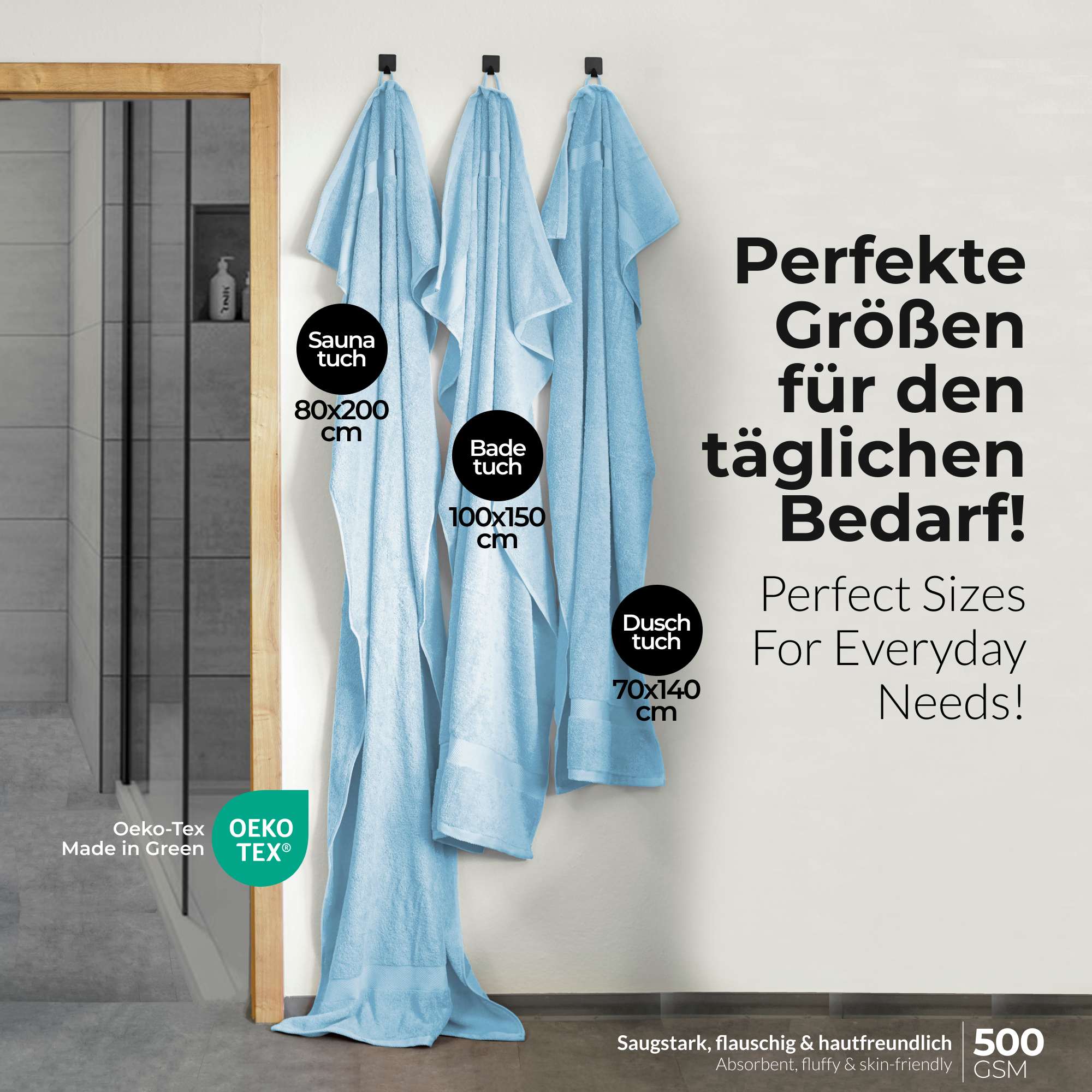 etérea 10er Pack Handtücher Carli Handtuch Bulkset