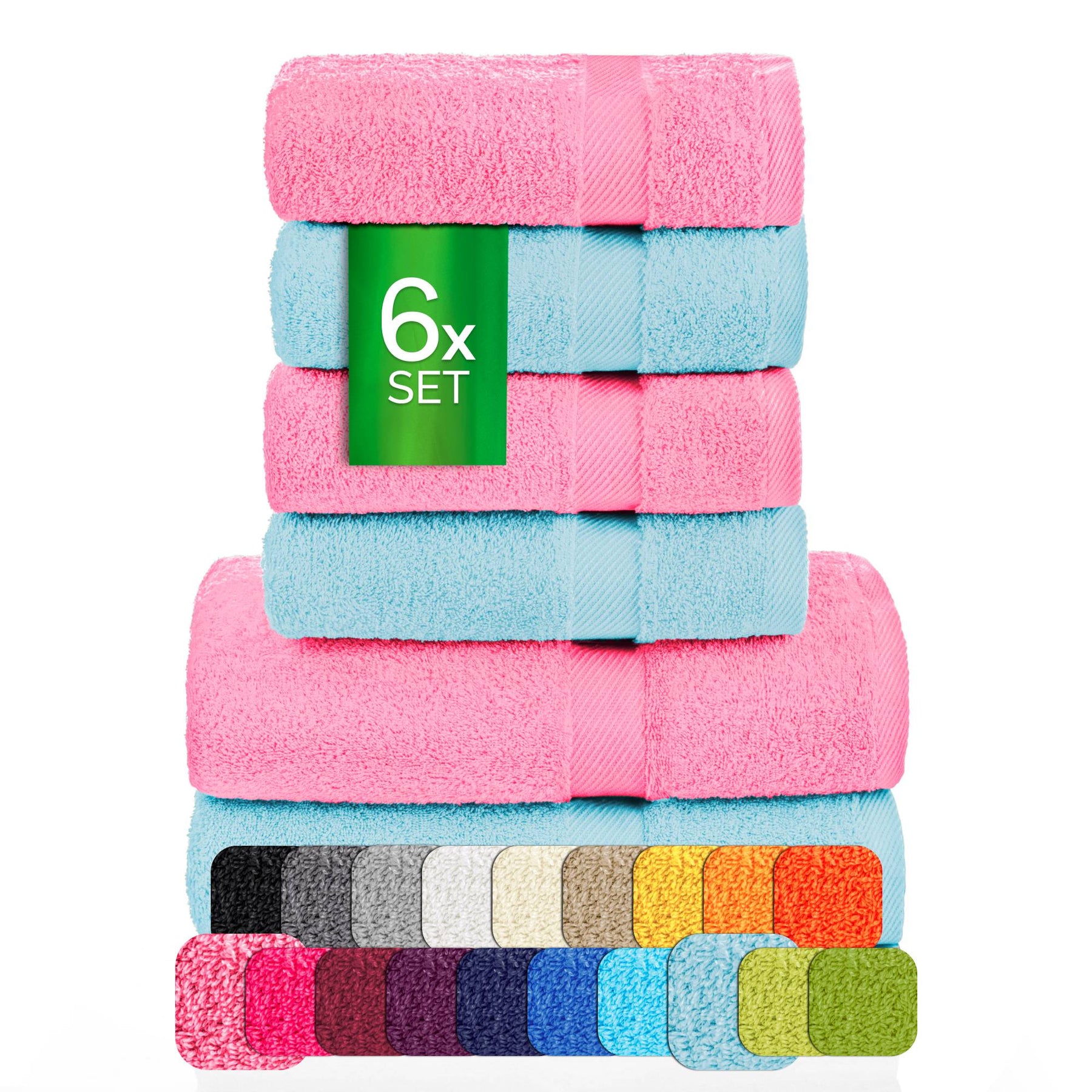 eterea Carli Handtuch Set 6 tlg. Eco