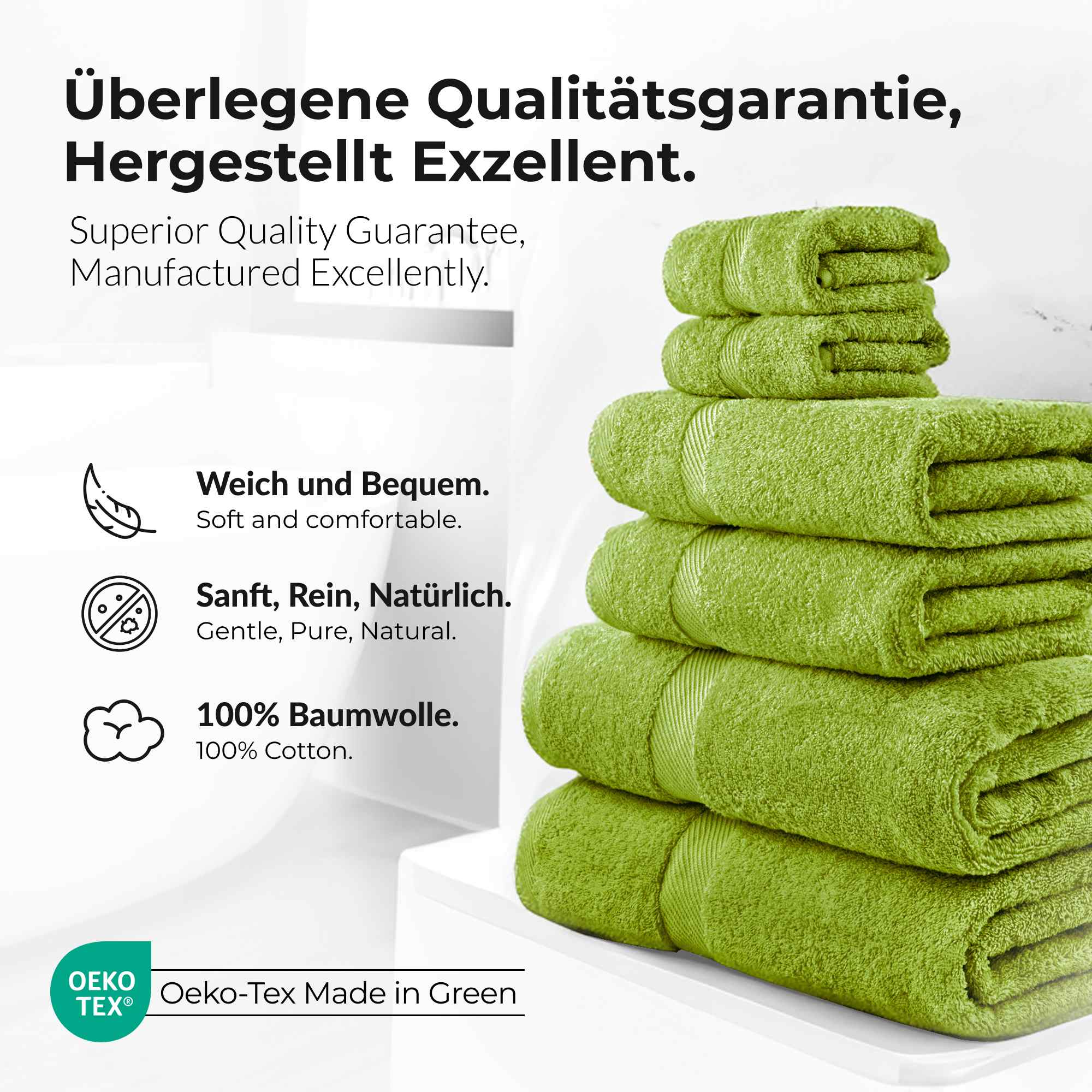 etérea 10er Pack Handtücher Carli Handtuch Bulkset