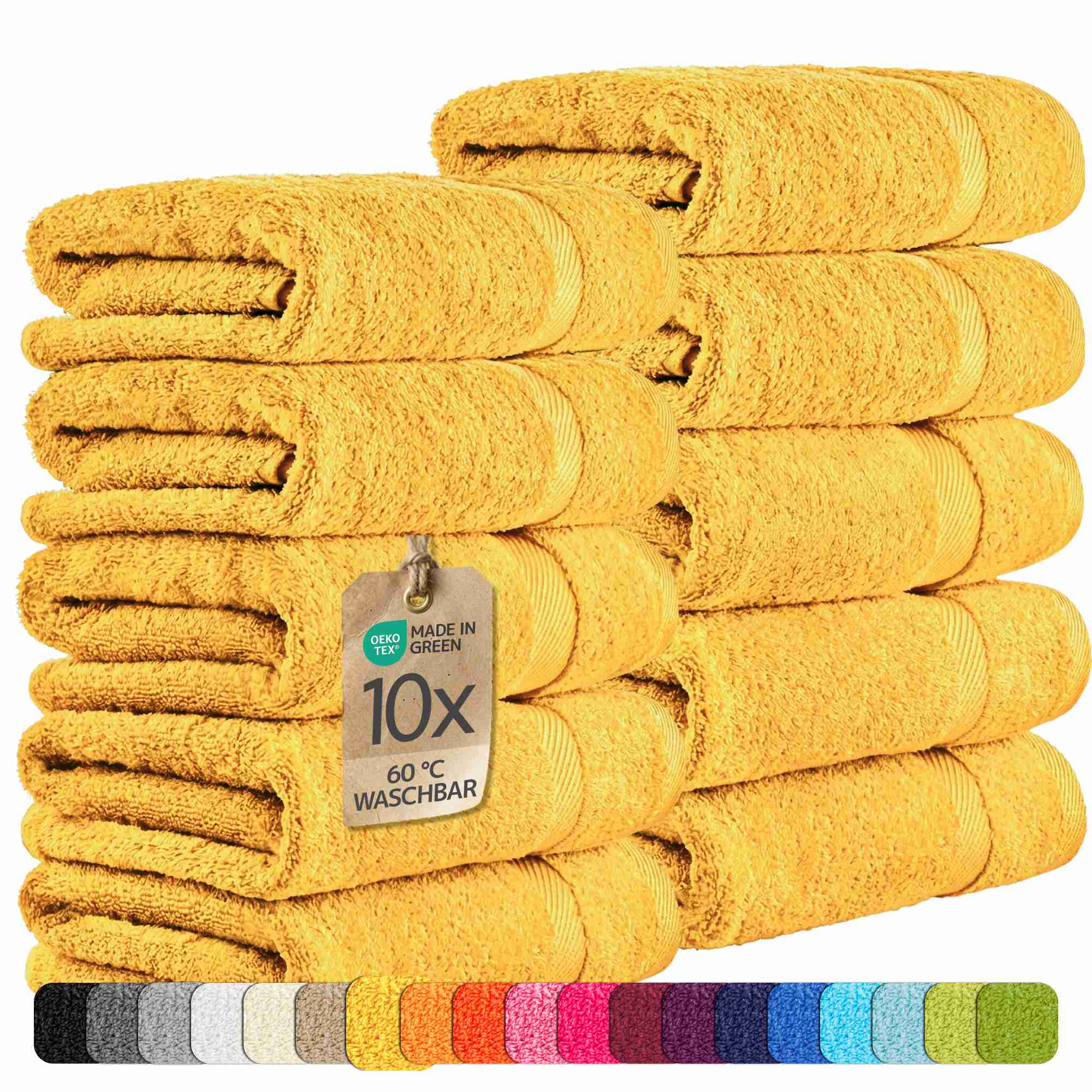 etérea 10er Pack Handtücher Carli Handtuch Bulkset