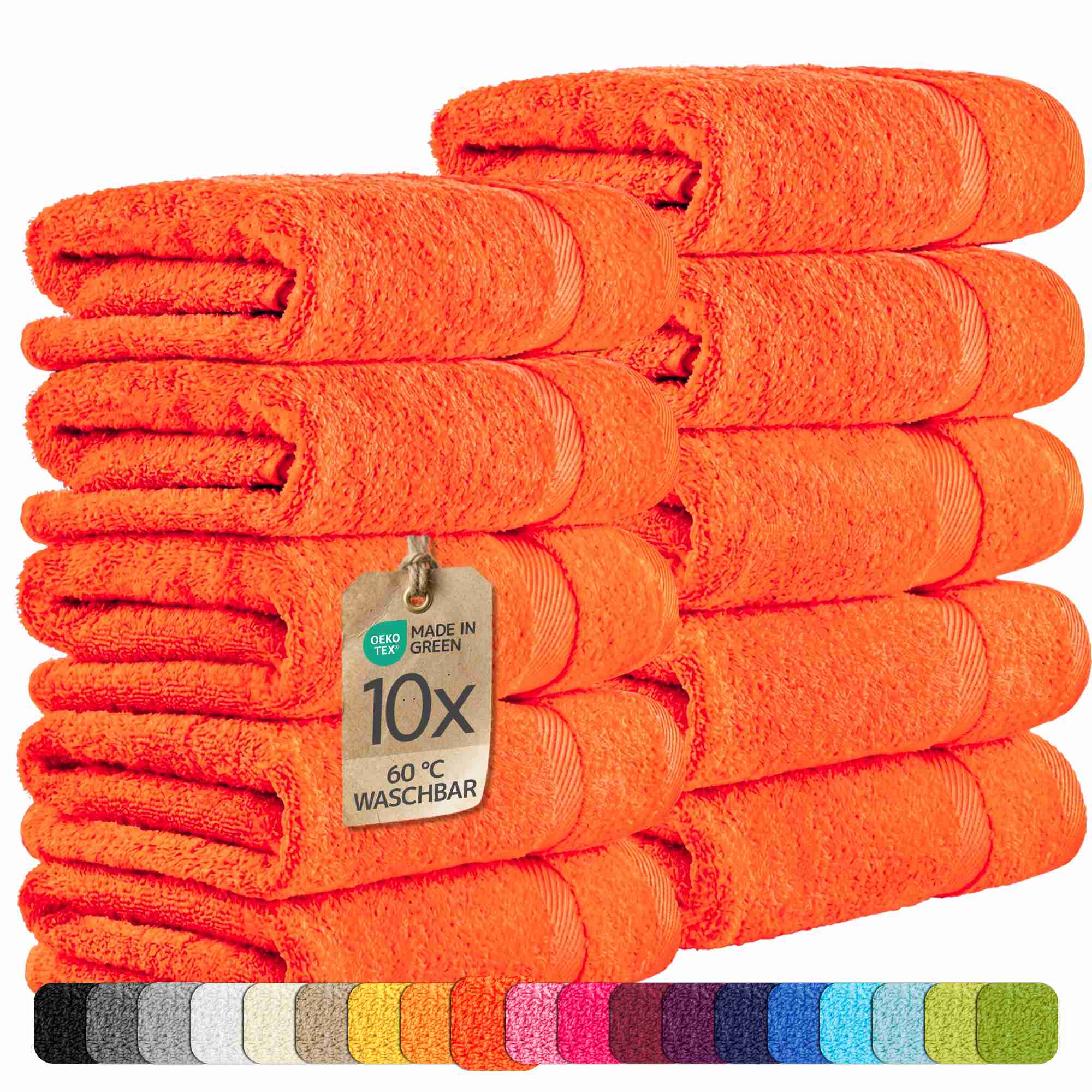 etérea 10er Pack Handtücher Carli Handtuch Bulkset