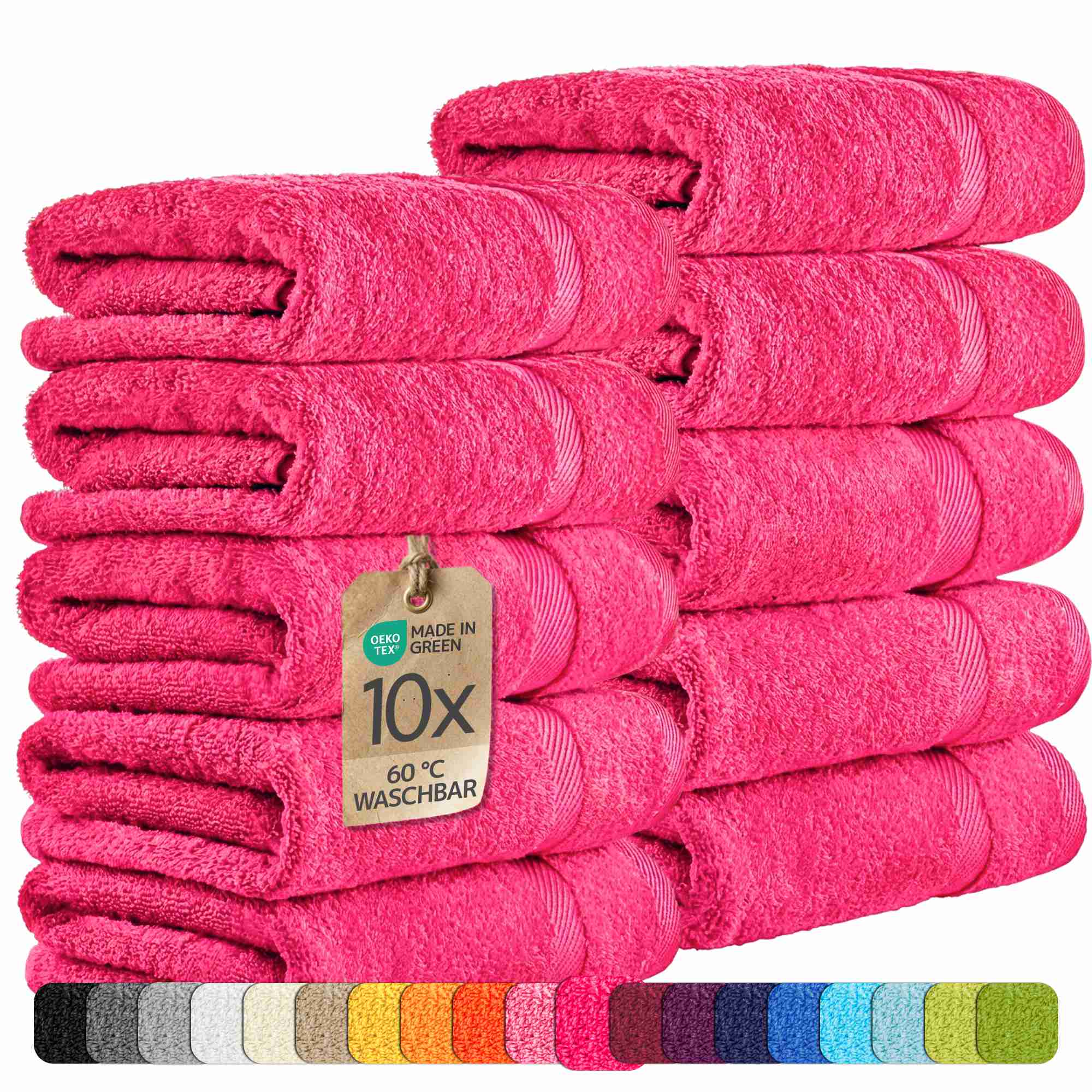 etérea 10er Pack Handtücher Carli Handtuch Bulkset