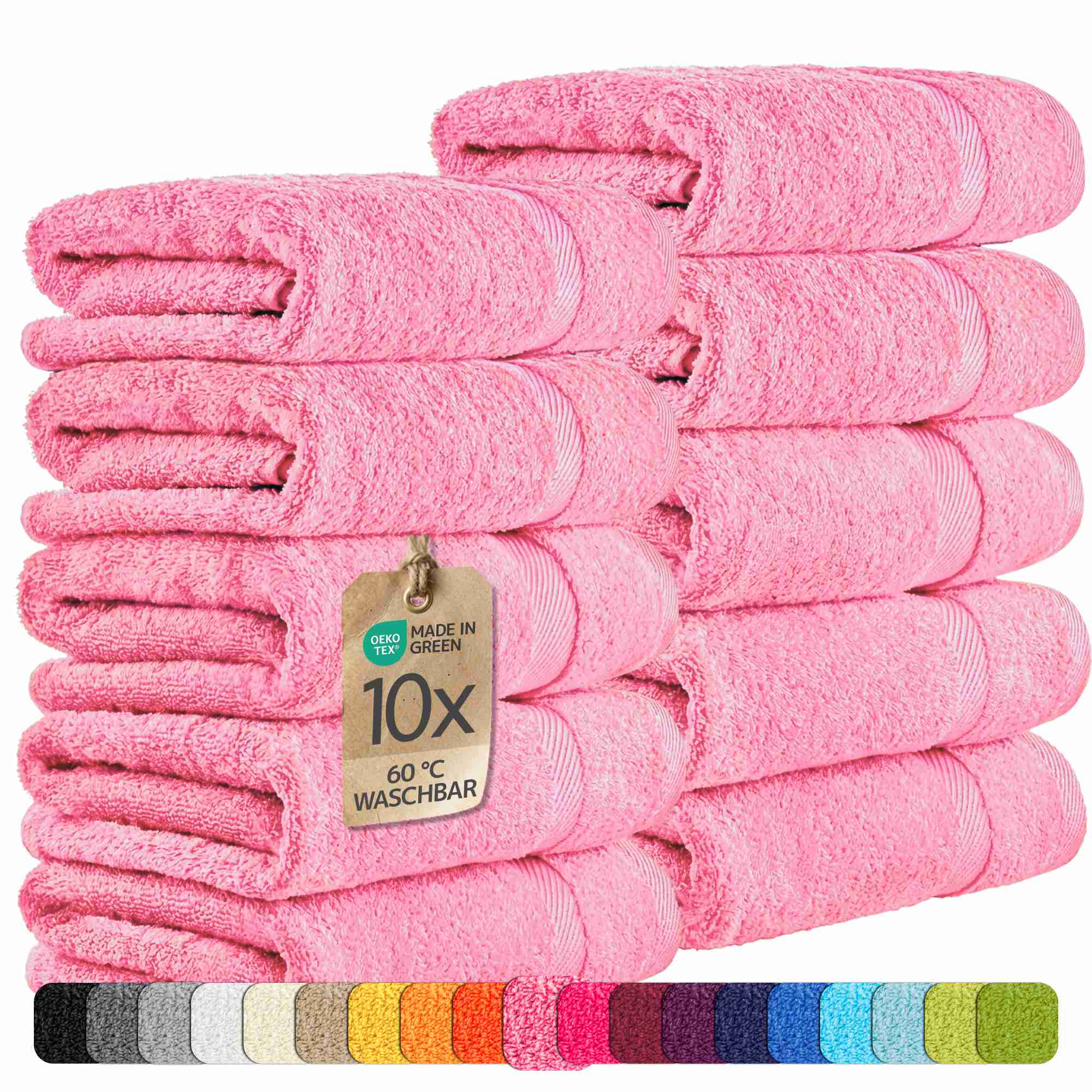 etérea 10er Pack Handtücher Carli Handtuch Bulkset