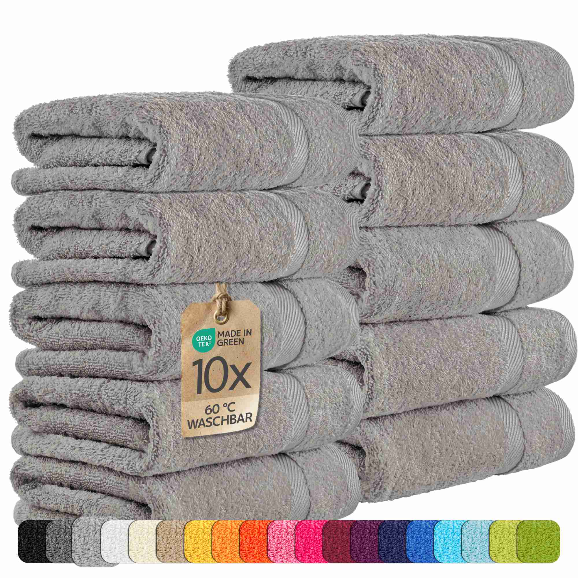 etérea 10er Pack Handtücher Carli Handtuch Bulkset