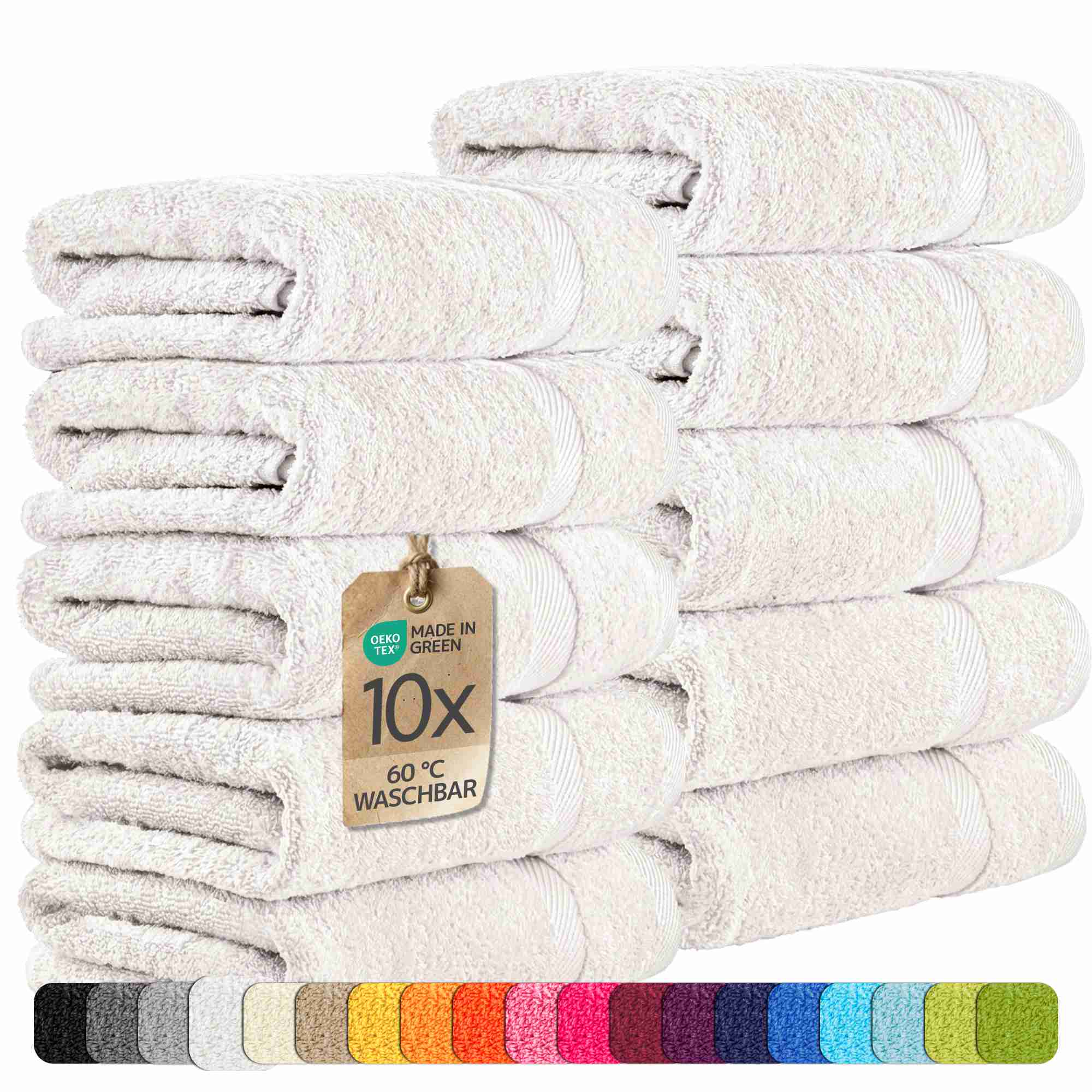 etérea 10er Pack Handtücher Carli Handtuch Bulkset