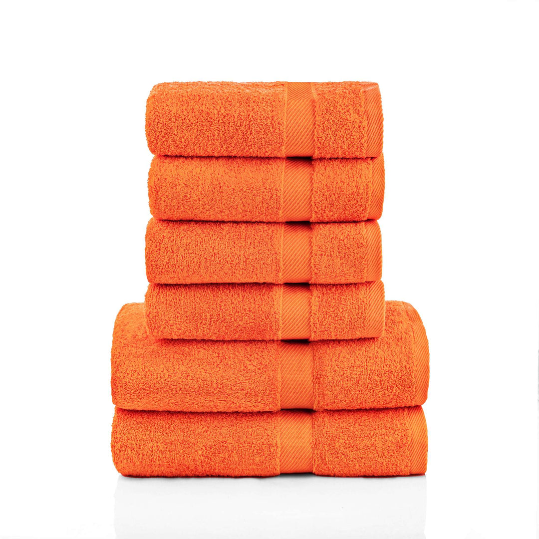 6 tlg. Dusch und Handtuch #farbe_orange