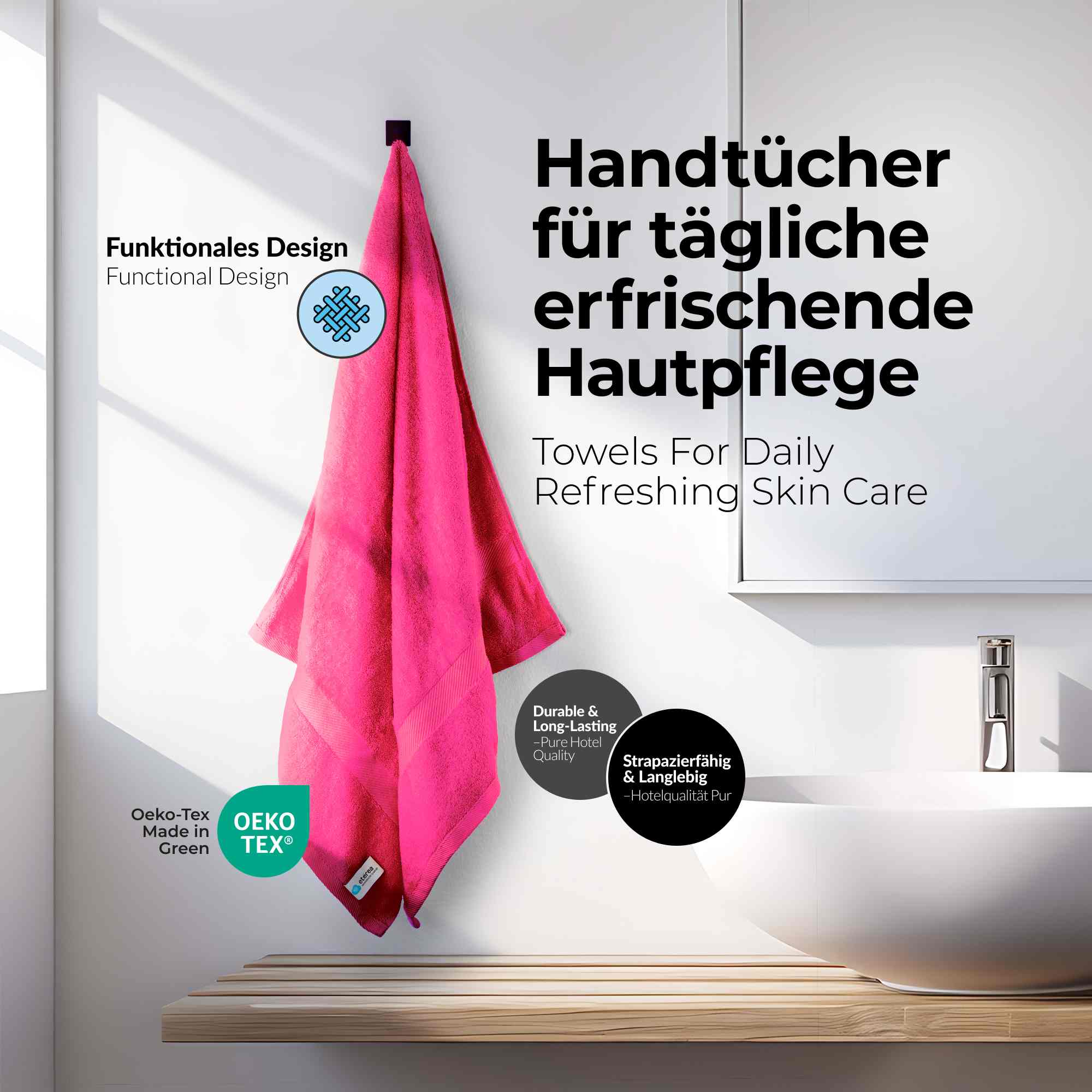 etérea 10er Pack Handtücher Carli Handtuch Bulkset