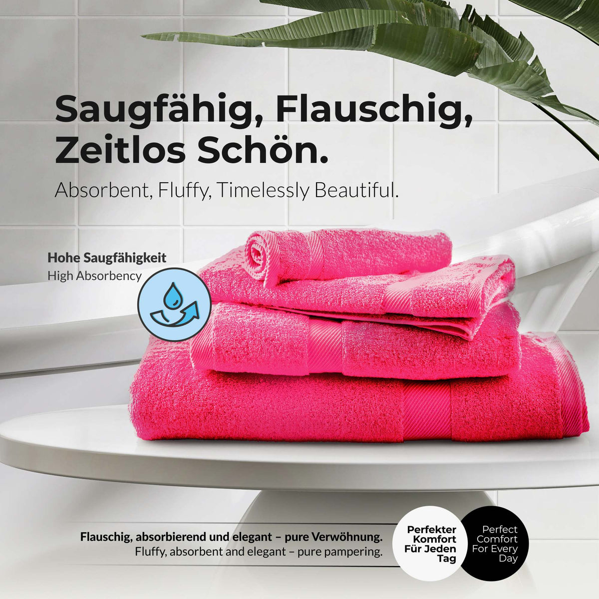 VBD-17 etérea Carli Handtuch Kollektion Duschtuch Badetuch Badvorleger - 100% Baumwolle