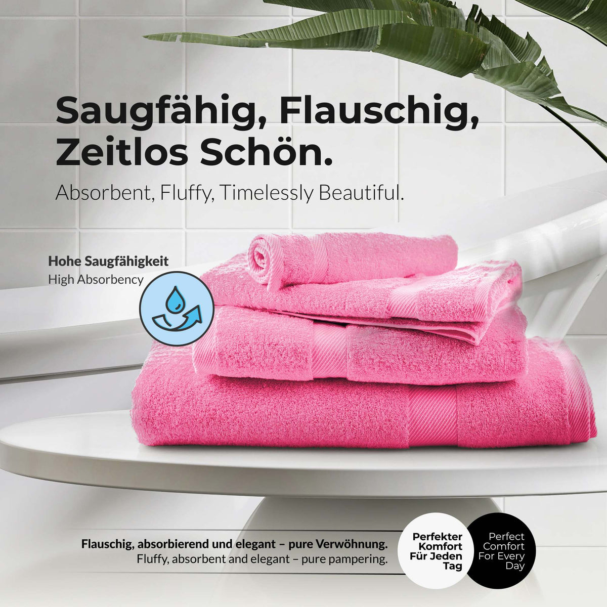 VBD-17 etérea Carli Handtuch Kollektion Duschtuch Badetuch Badvorleger - 100% Baumwolle