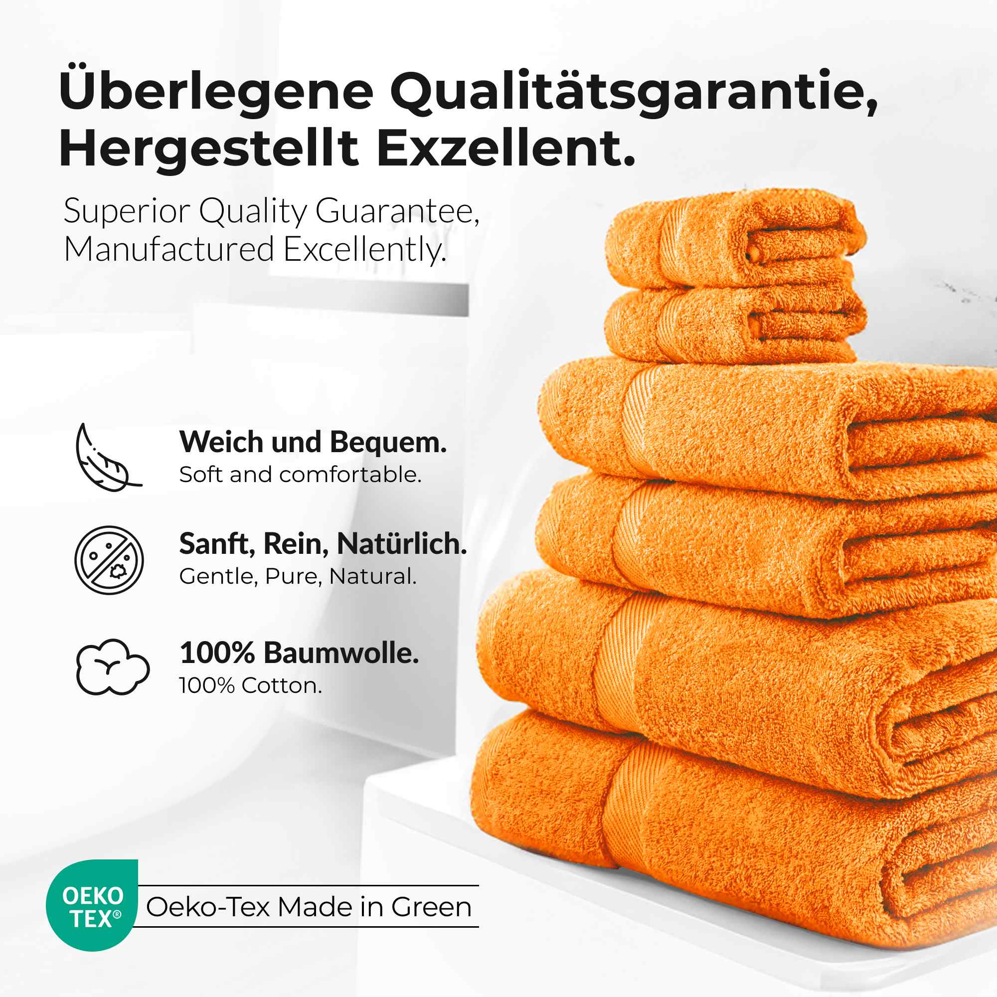 etérea 10er Pack Handtücher Carli Handtuch Bulkset