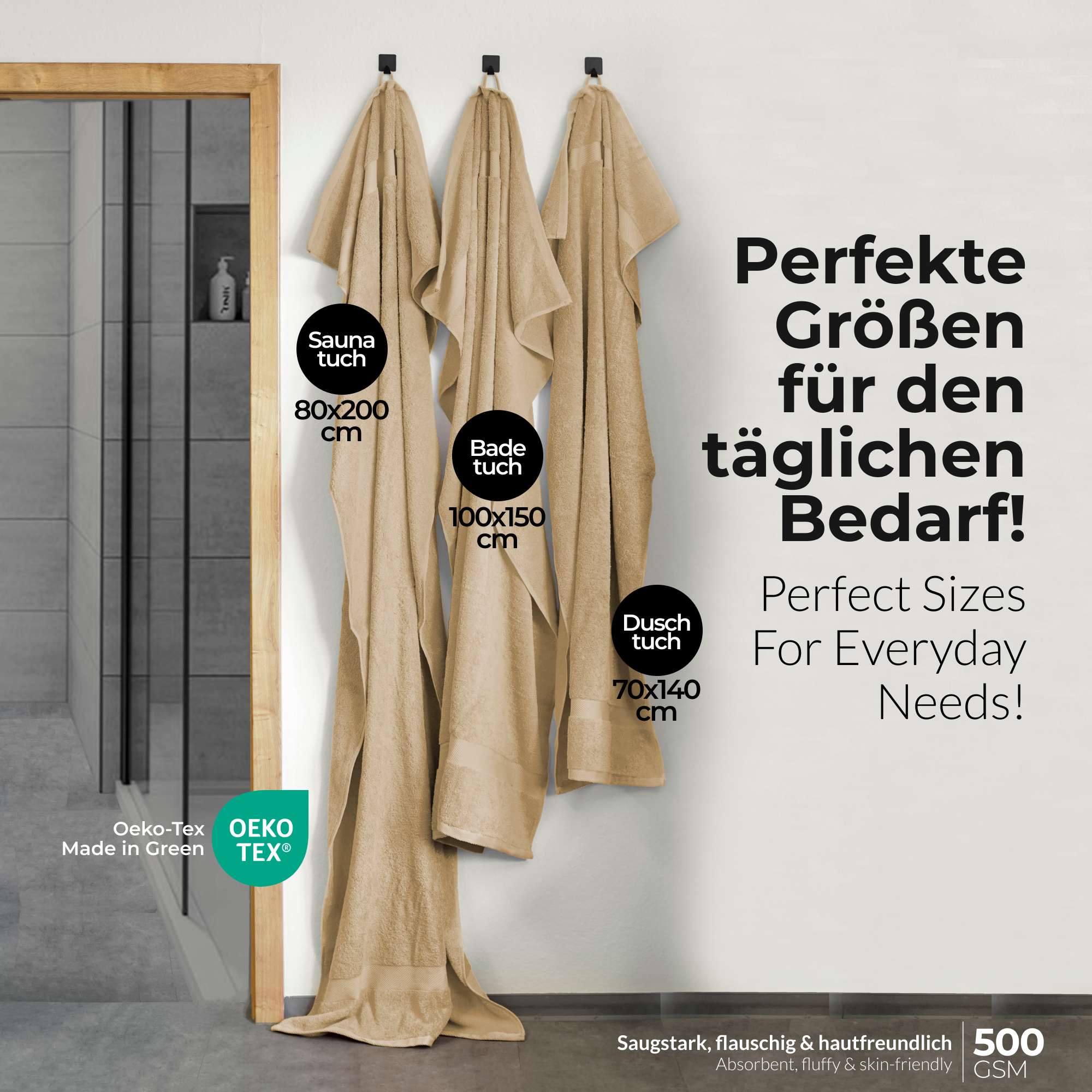etérea 10er Pack Handtücher Carli Handtuch Bulkset