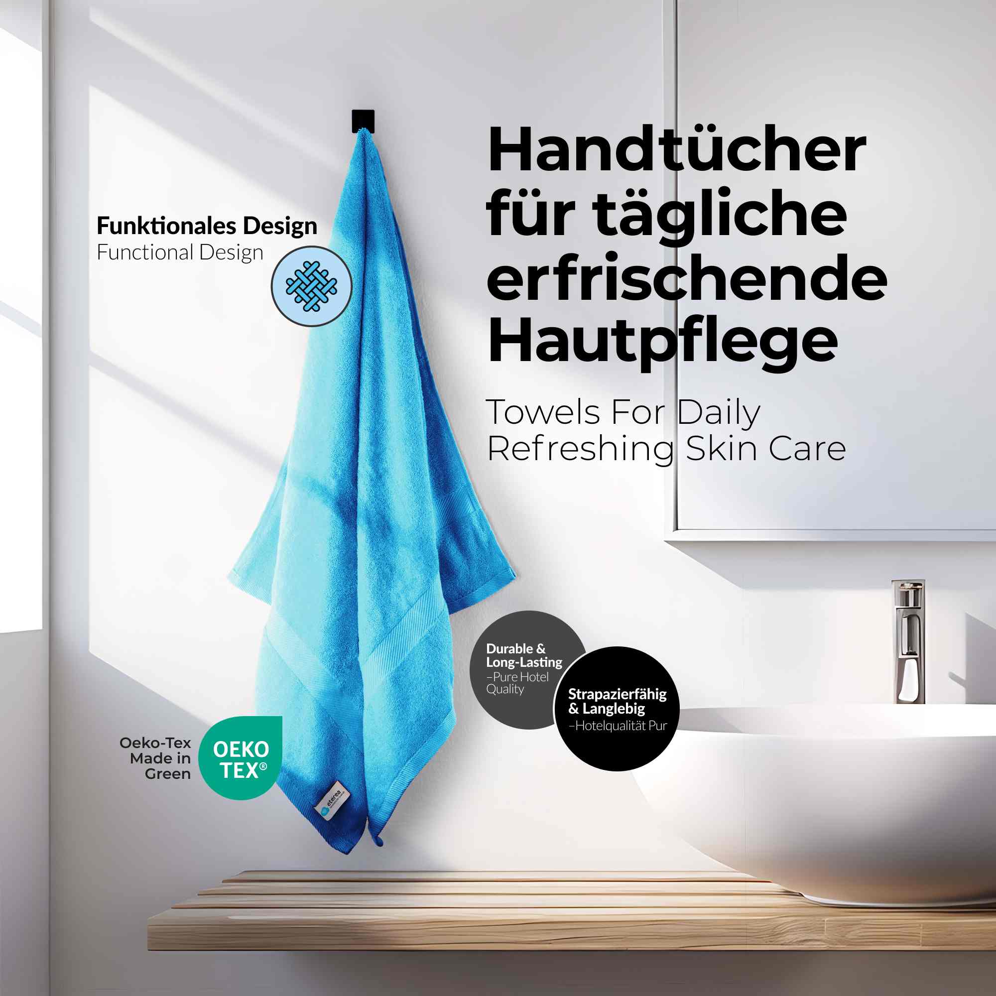 etérea 10er Pack Handtücher Carli Handtuch Bulkset
