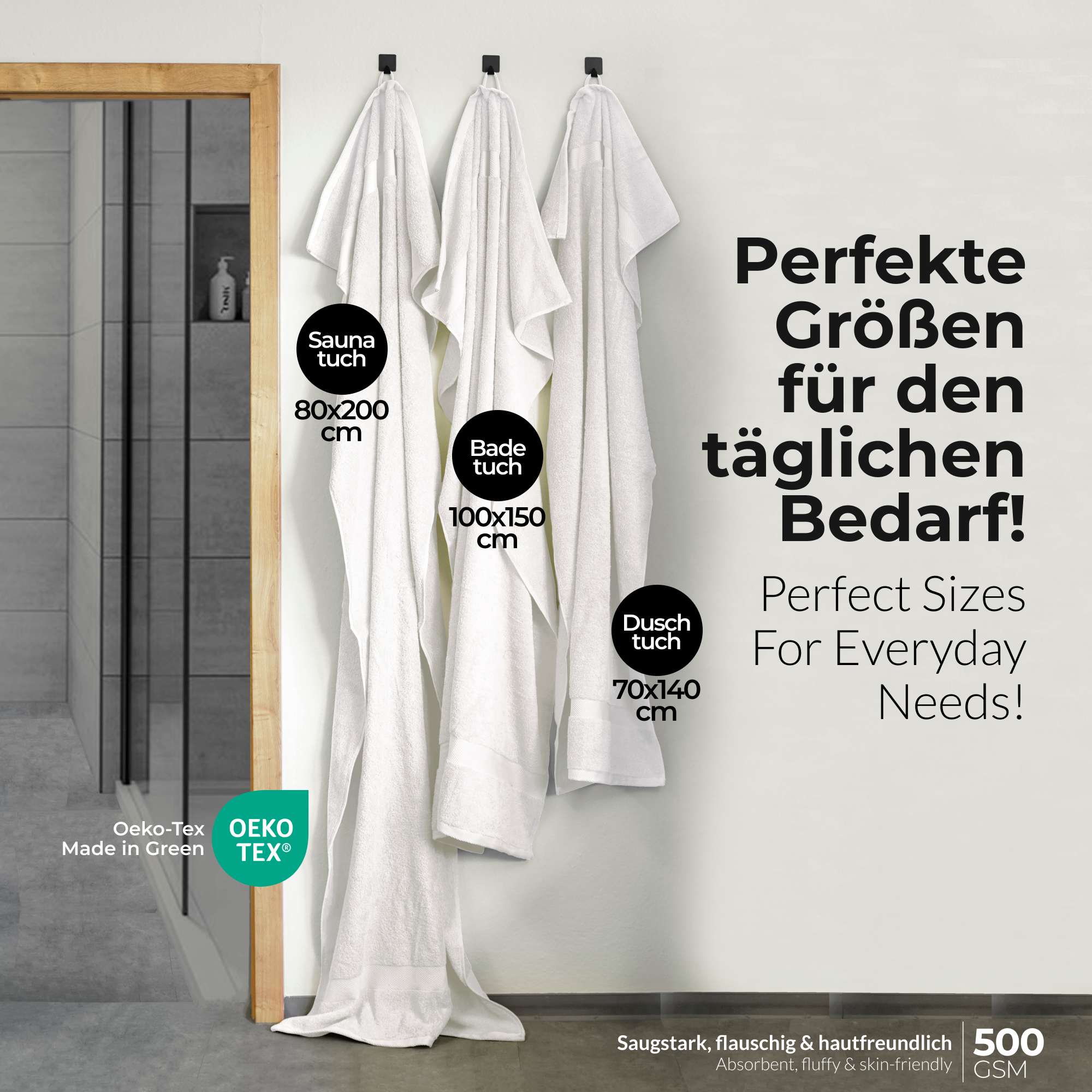 etérea 10er Pack Handtücher Carli Handtuch Bulkset