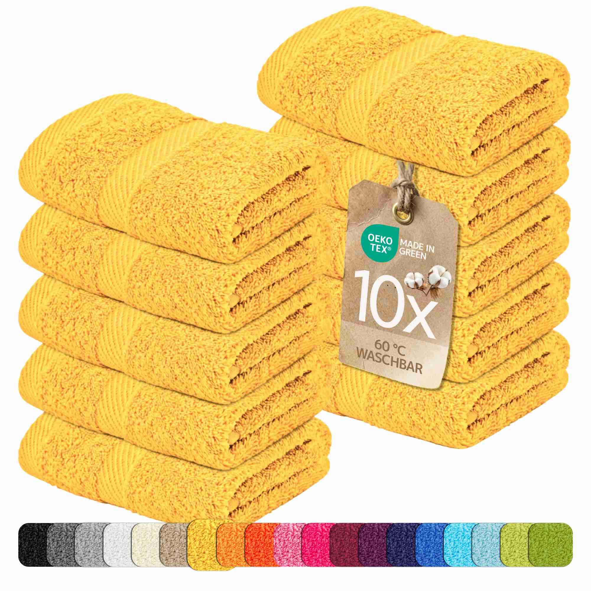 etérea 10er Pack Handtücher Carli Handtuch Bulkset