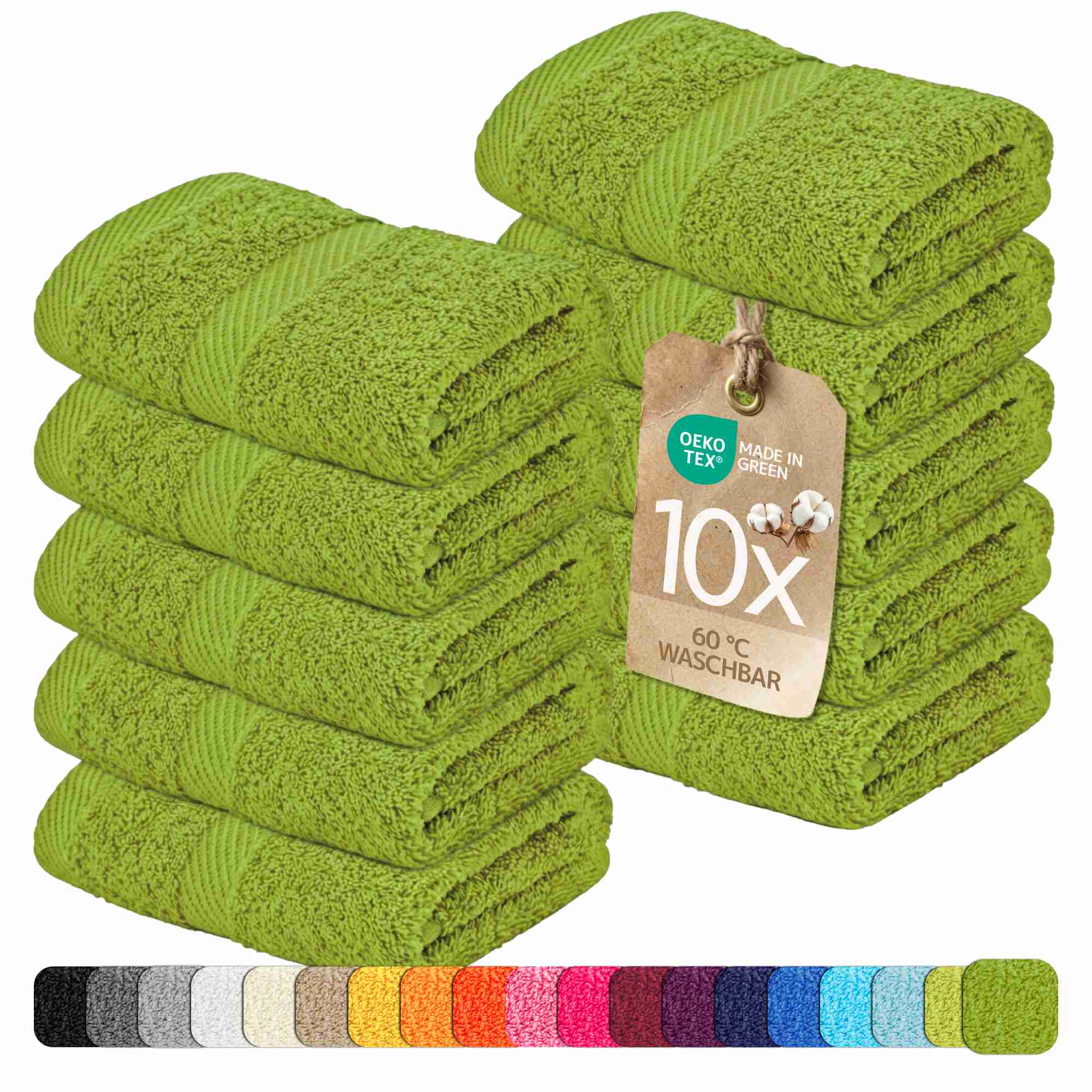 etérea 10er Pack Handtücher Carli Handtuch Bulkset