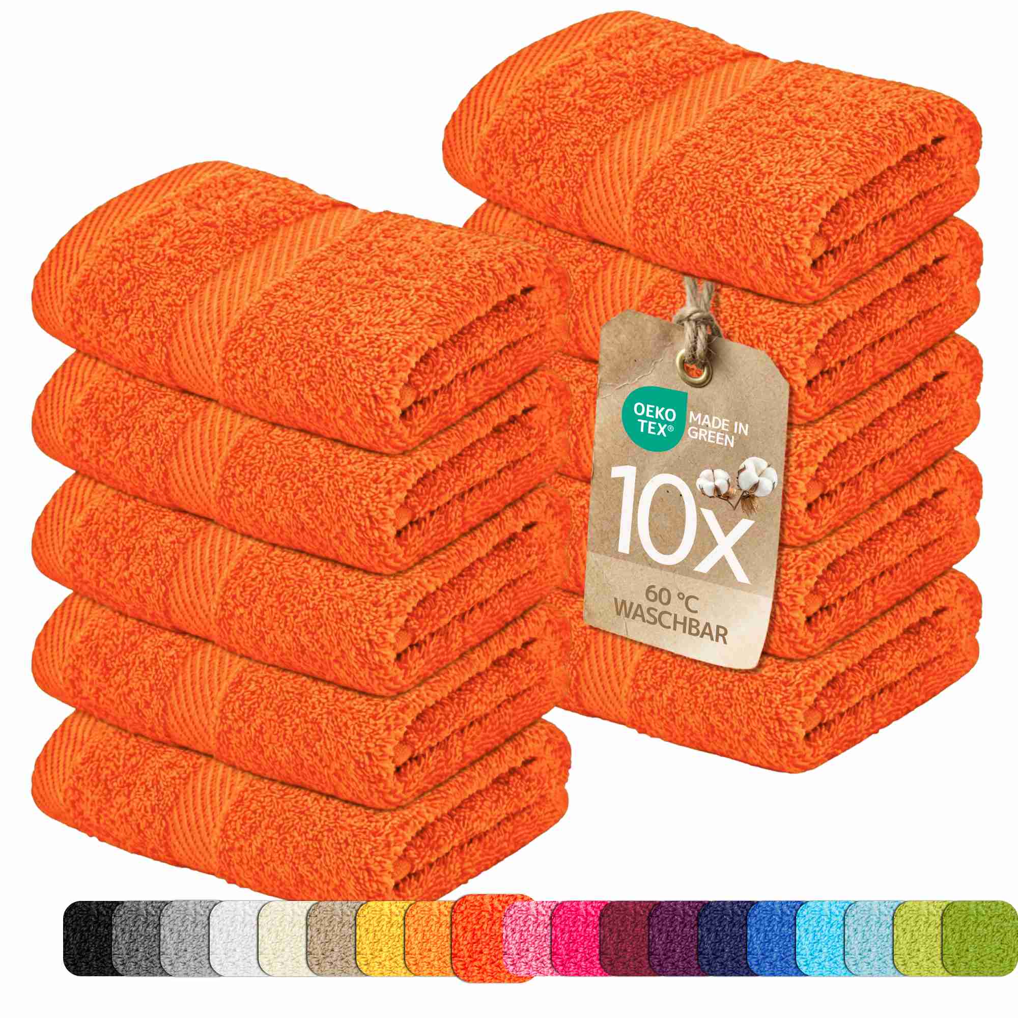 etérea 10er Pack Handtücher Carli Handtuch Bulkset