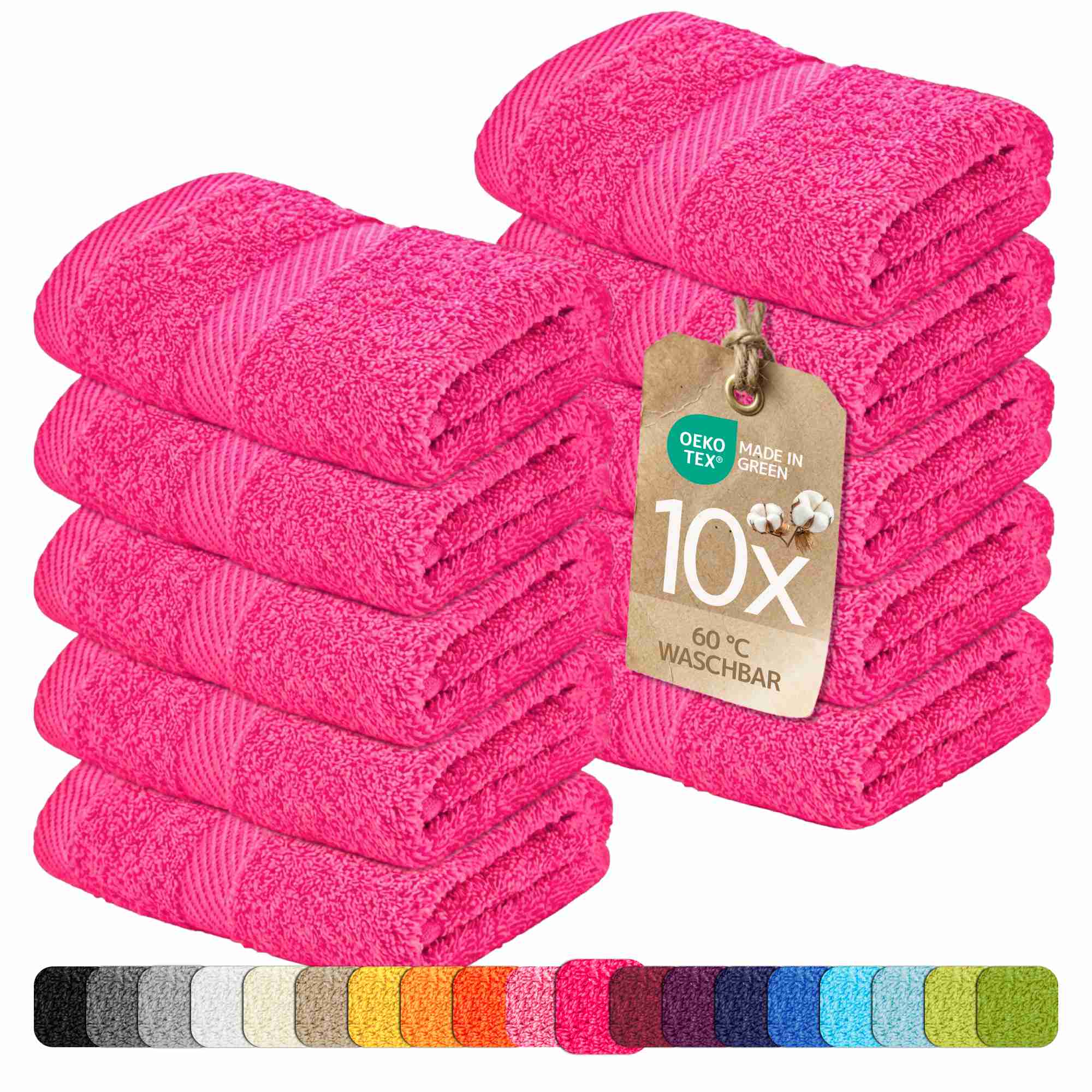 etérea 10er Pack Handtücher Carli Handtuch Bulkset
