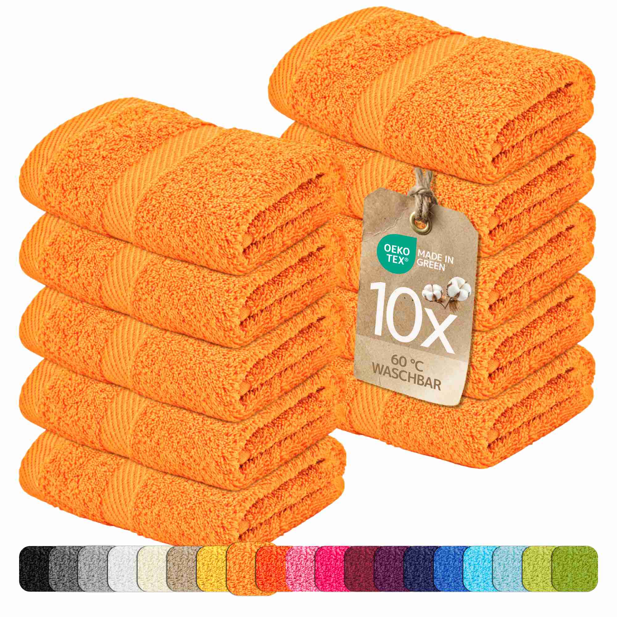etérea 10er Pack Handtücher Carli Handtuch Bulkset