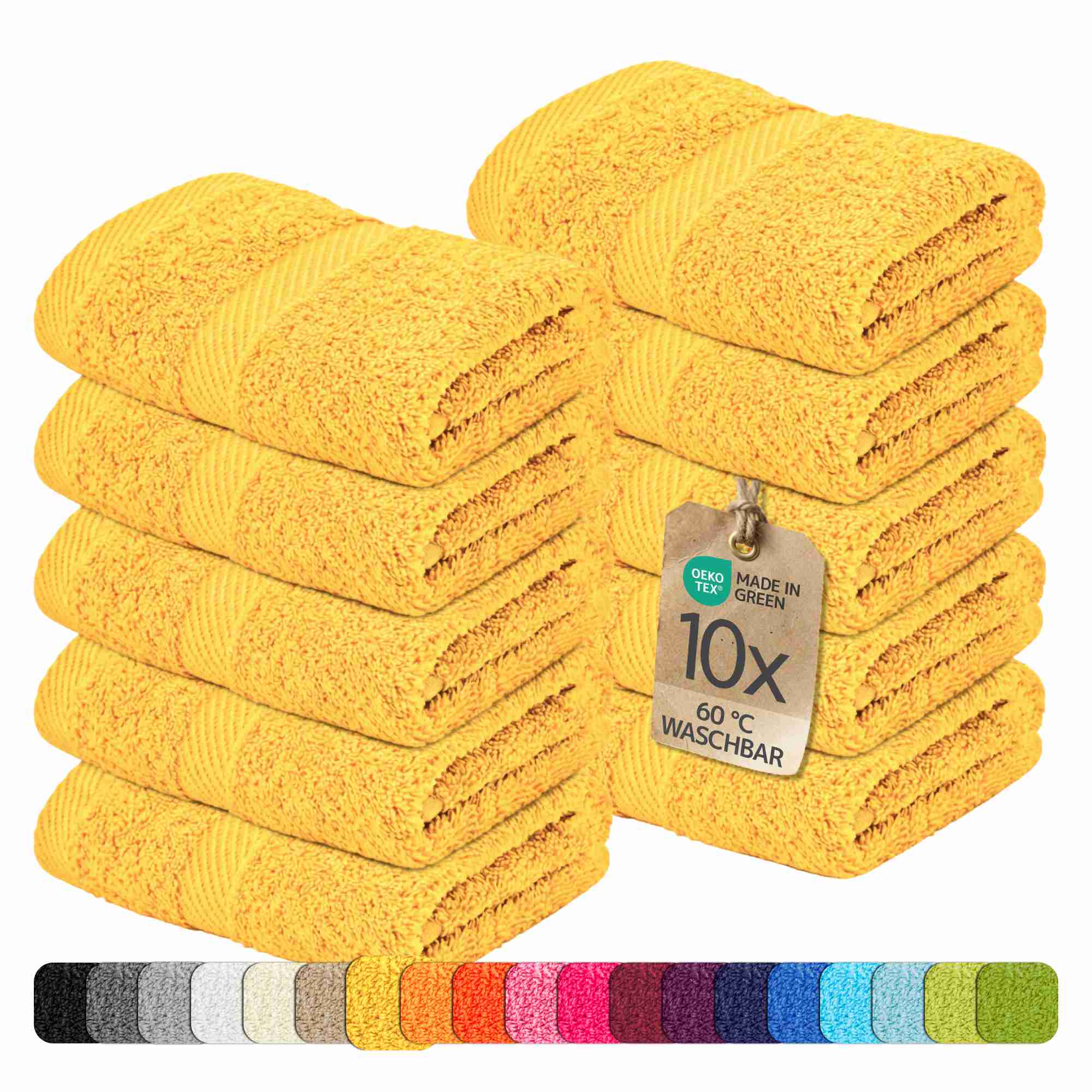 etérea 10er Pack Handtücher Carli Handtuch Bulkset
