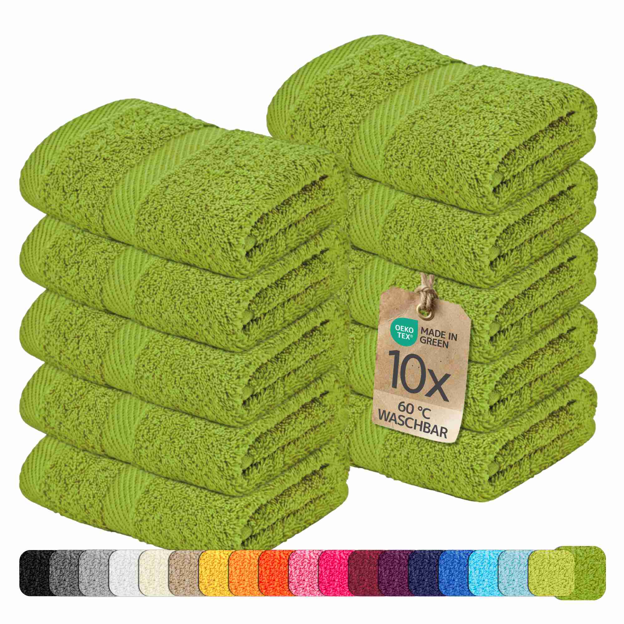 etérea 10er Pack Handtücher Carli Handtuch Bulkset