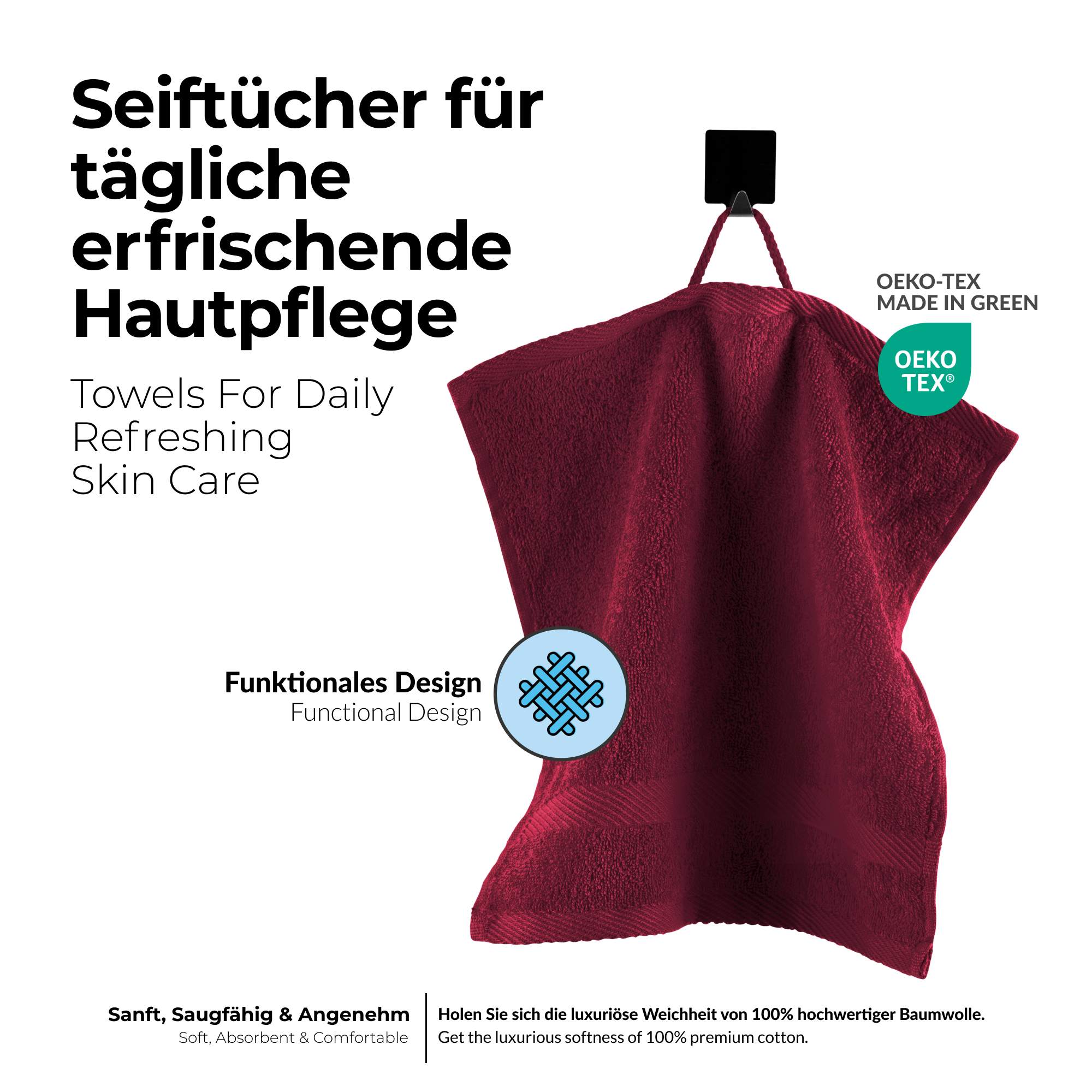 etérea 10er Pack Handtücher Carli Handtuch Bulkset