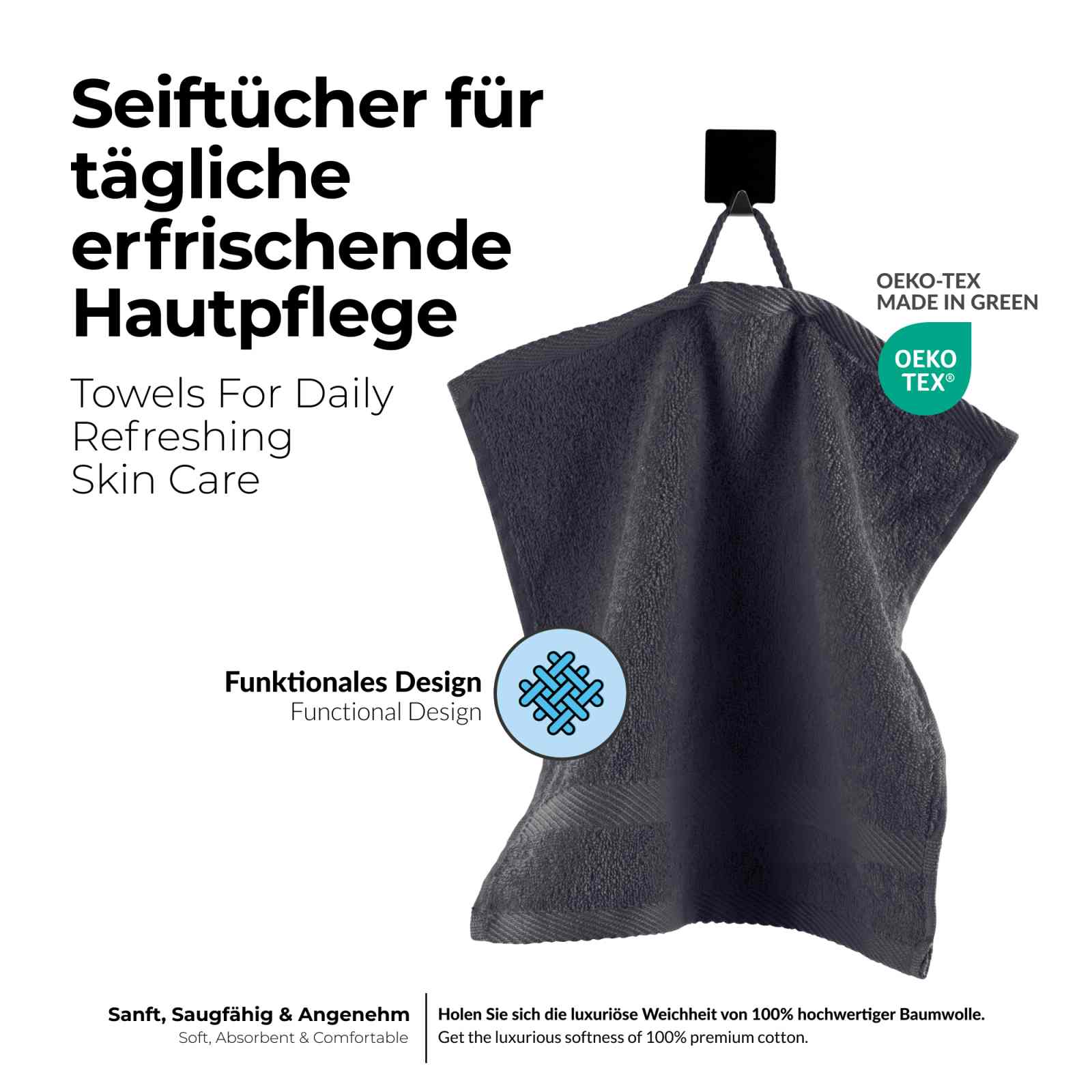 etérea 10er Pack Handtücher Carli Handtuch Bulkset