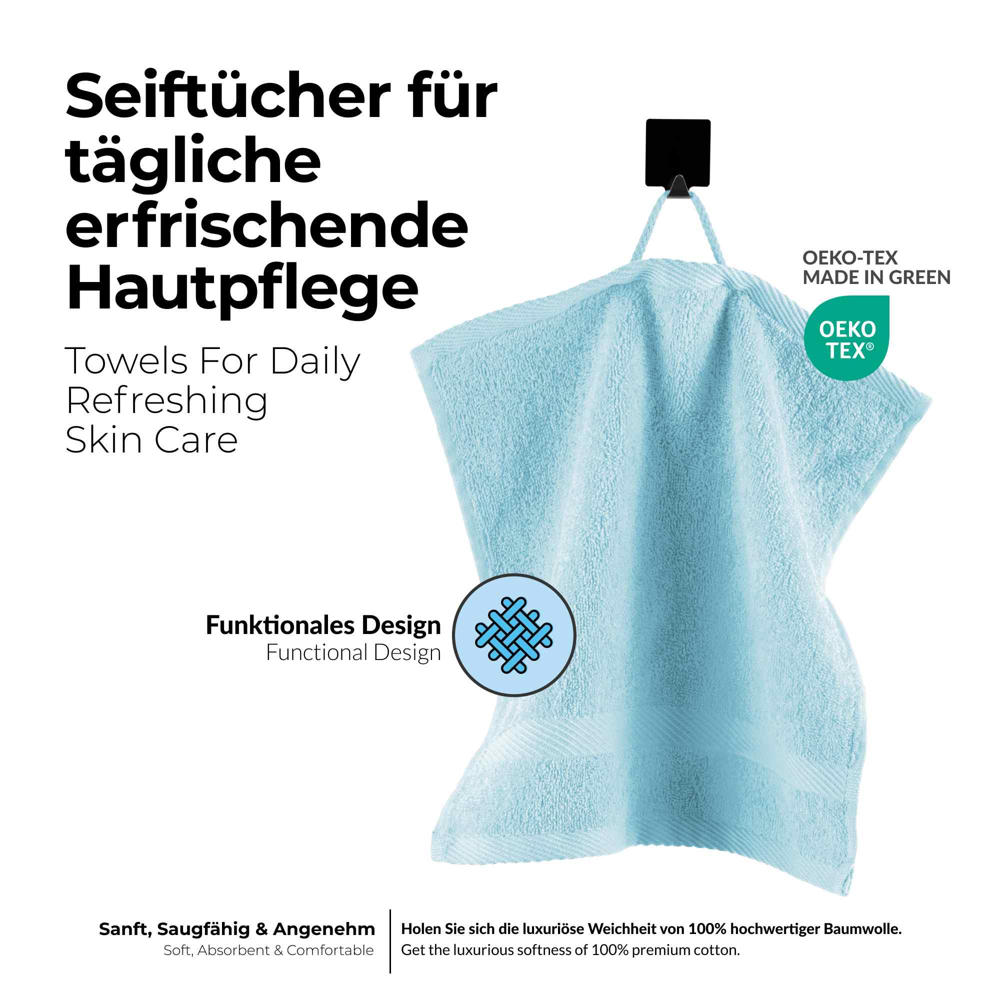 etérea 10er Pack Handtücher Carli Handtuch Bulkset