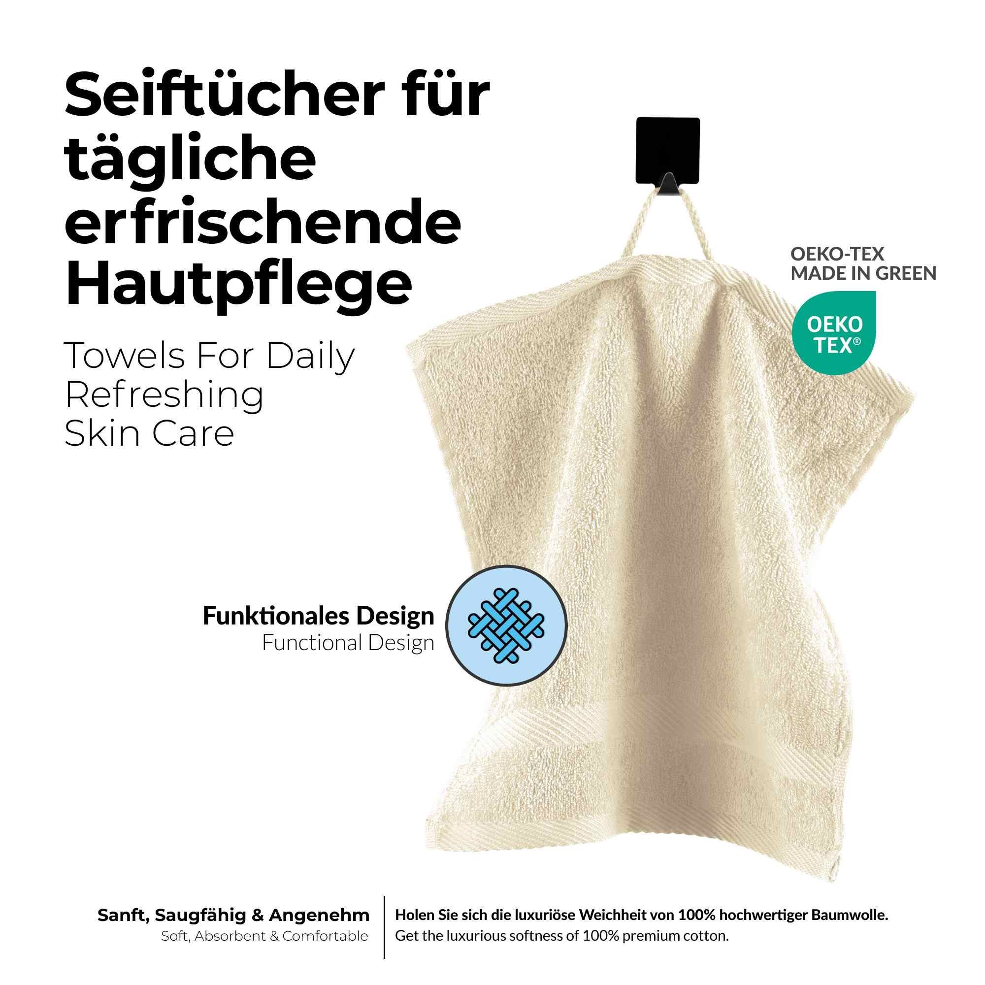 etérea 10er Pack Handtücher Carli Handtuch Bulkset