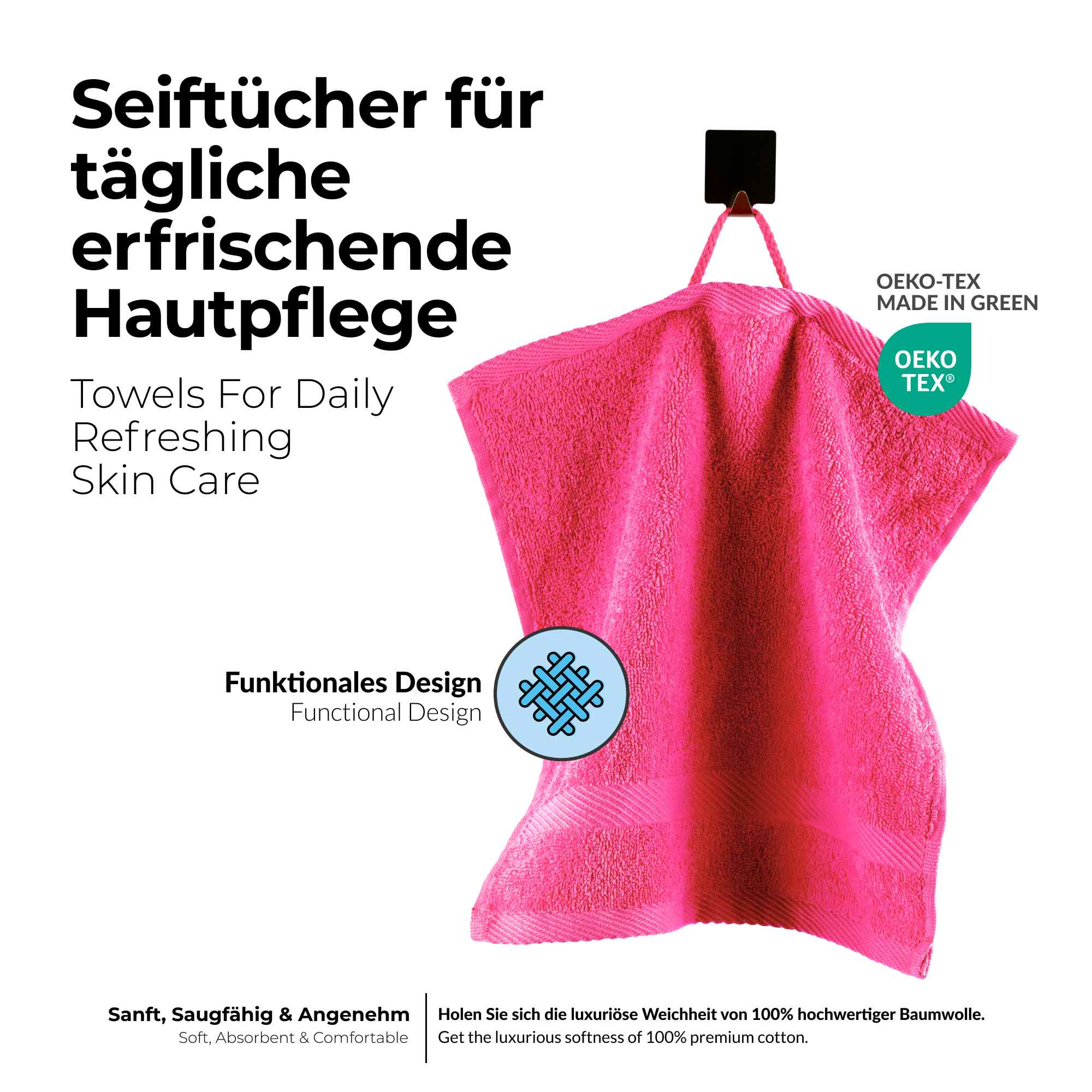 etérea 10er Pack Handtücher Carli Handtuch Bulkset