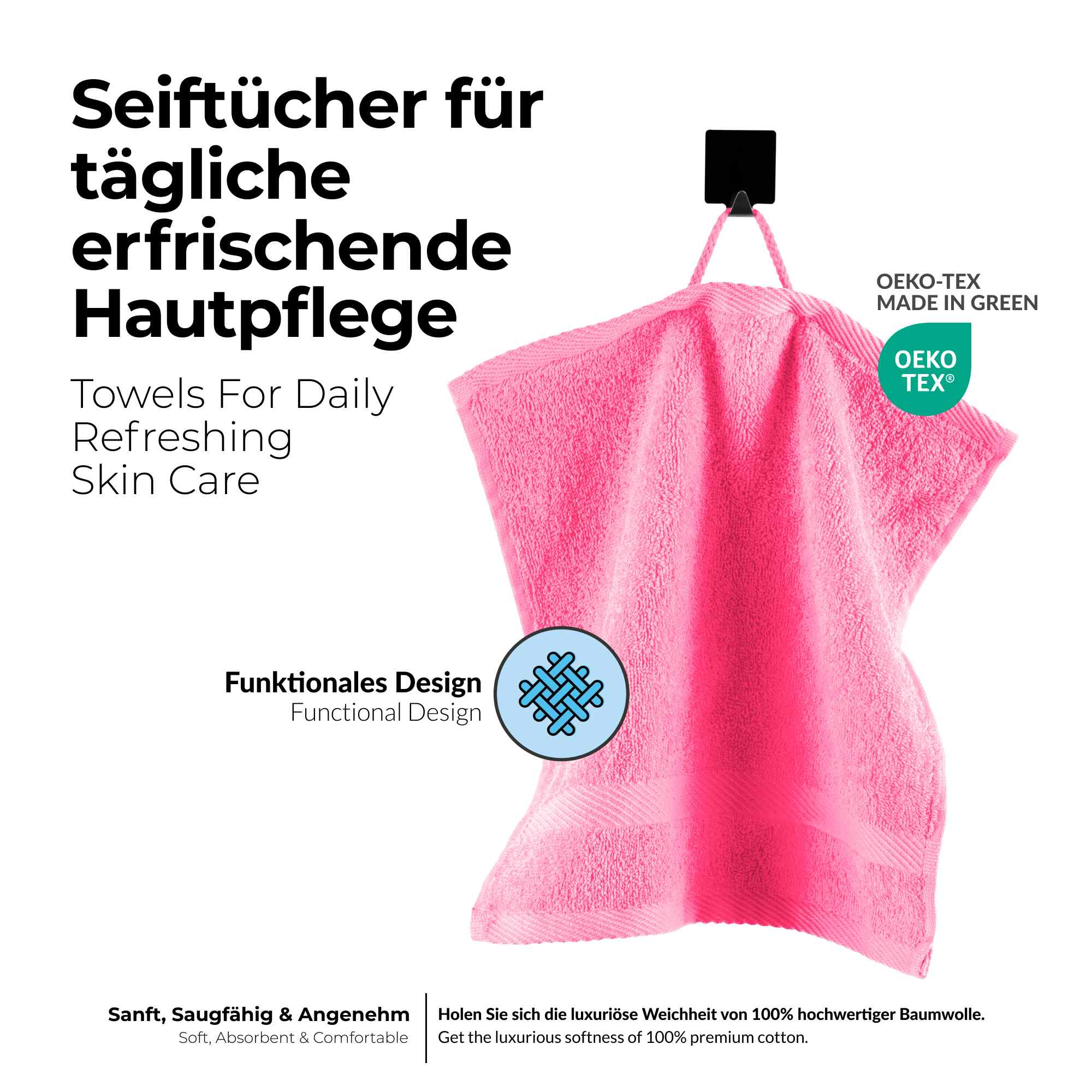 etérea 10er Pack Handtücher Carli Handtuch Bulkset