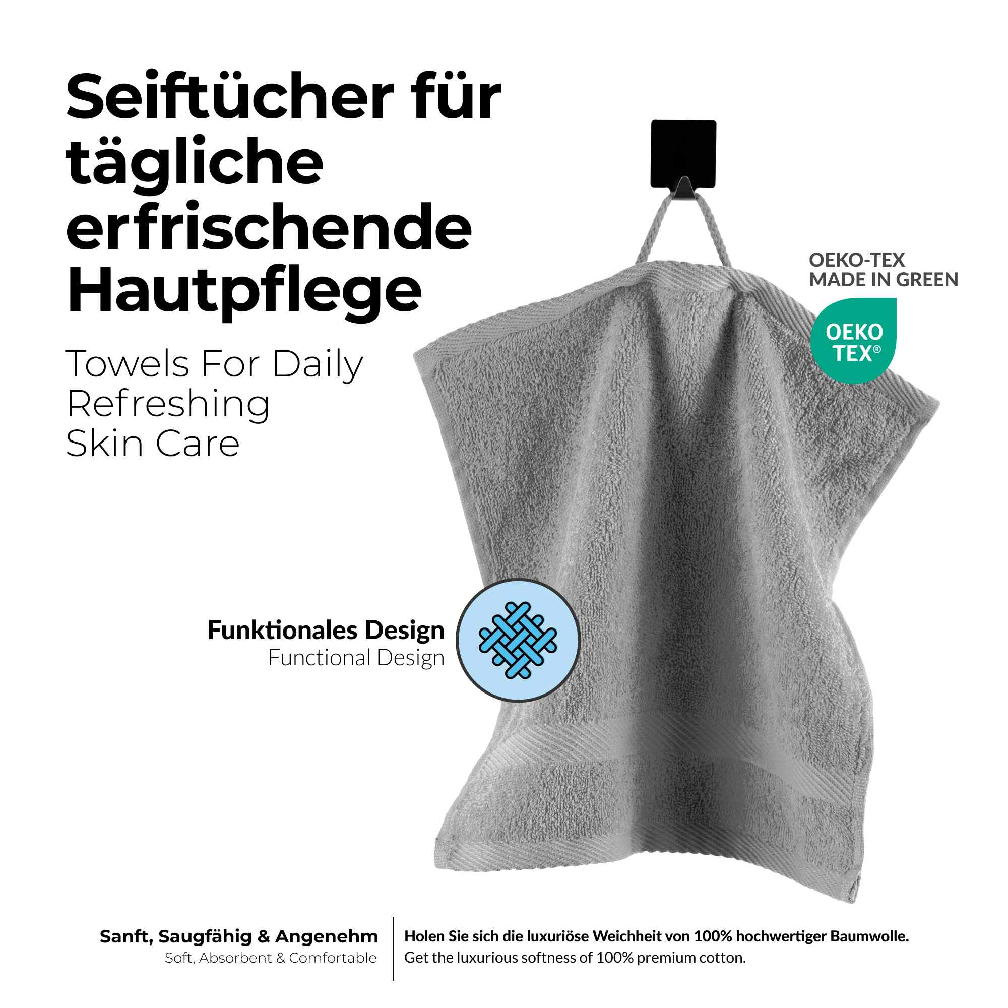 etérea 10er Pack Handtücher Carli Handtuch Bulkset