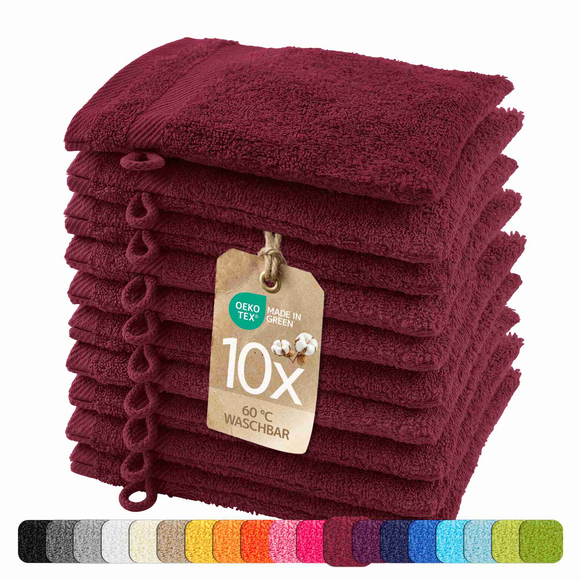 etérea 10er Pack Handtücher Carli Handtuch Bulkset