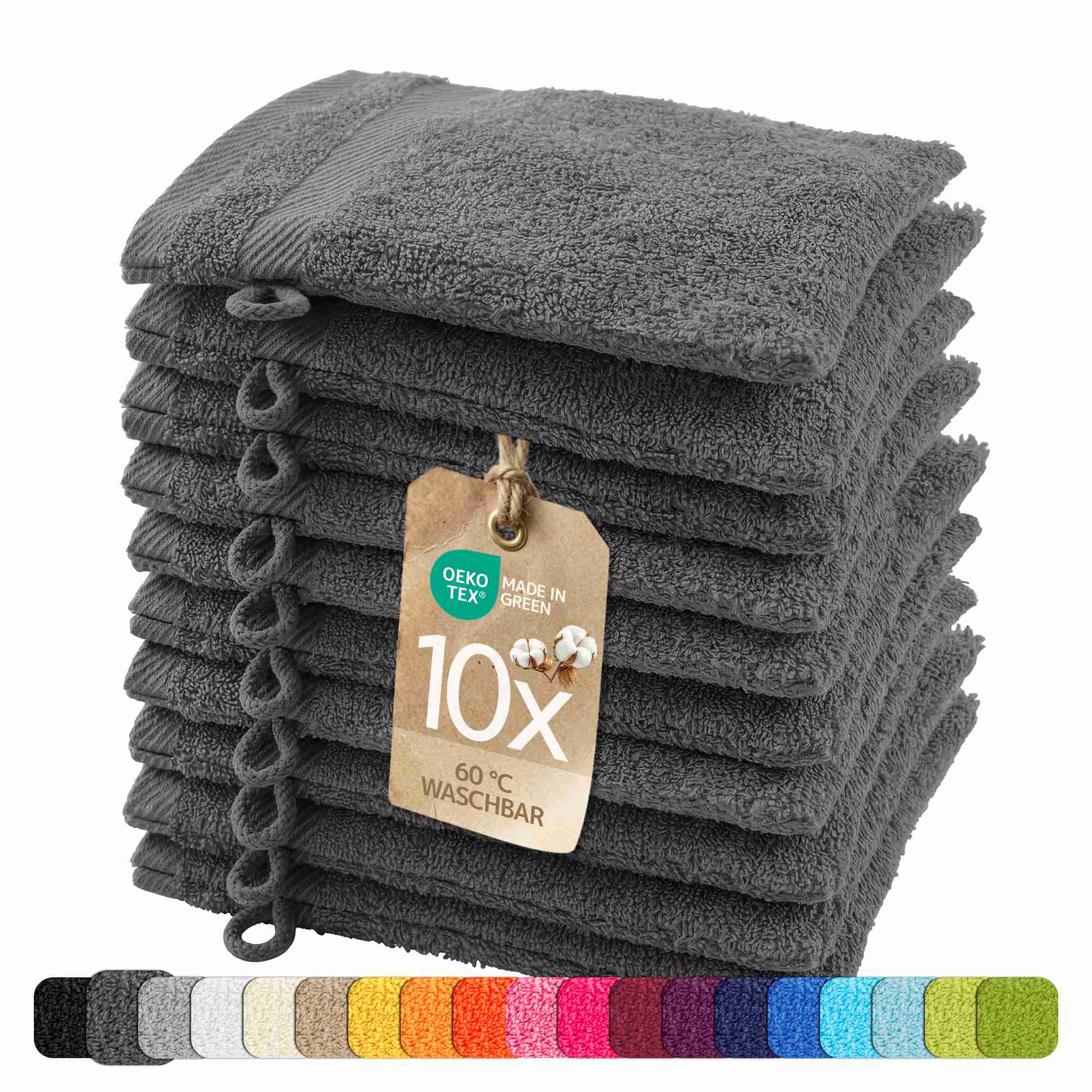 etérea 10er Pack Handtücher Carli Handtuch Bulkset