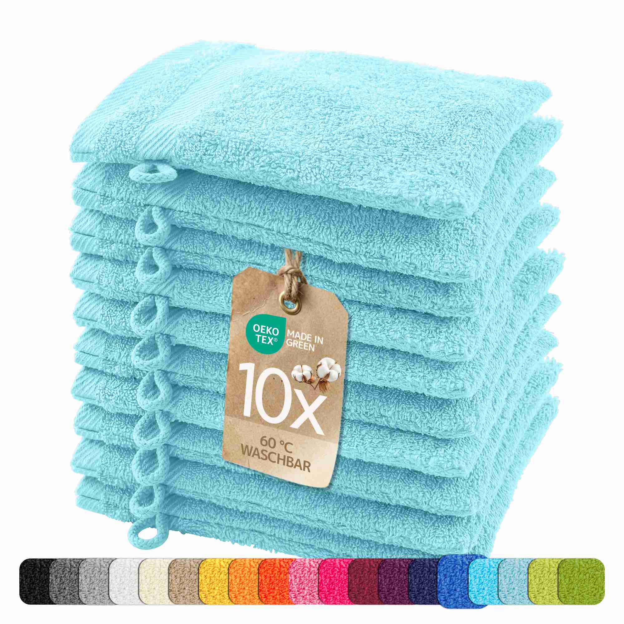 etérea 10er Pack Handtücher Carli Handtuch Bulkset