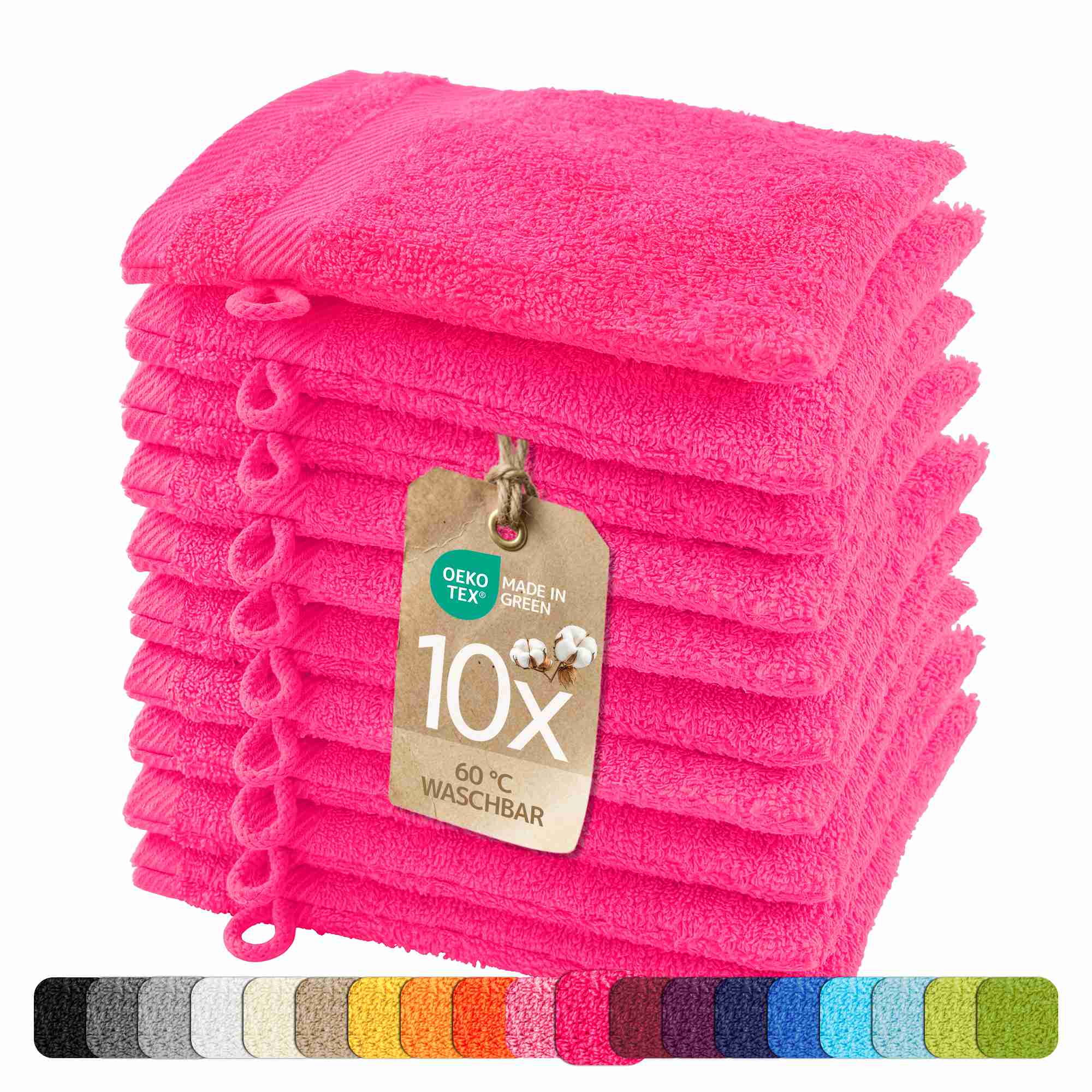 etérea 10er Pack Handtücher Carli Handtuch Bulkset