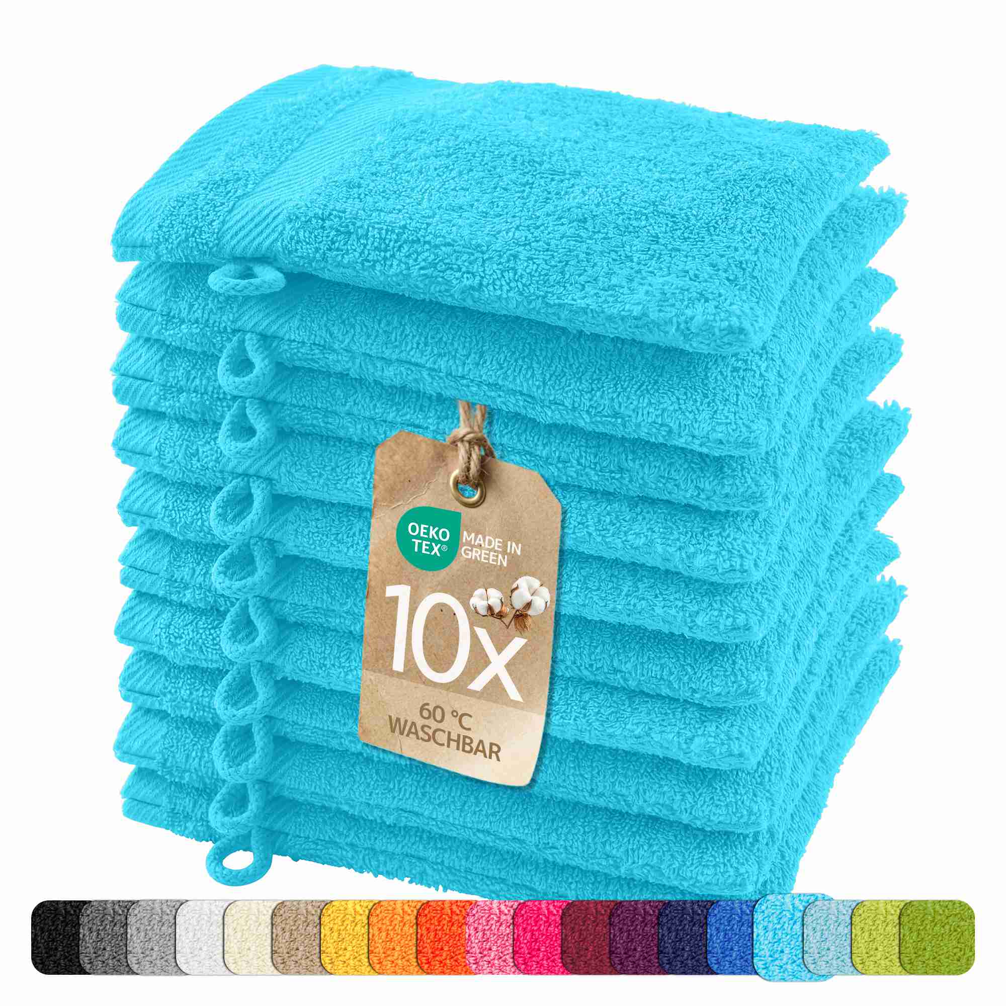 etérea 10er Pack Handtücher Carli Handtuch Bulkset