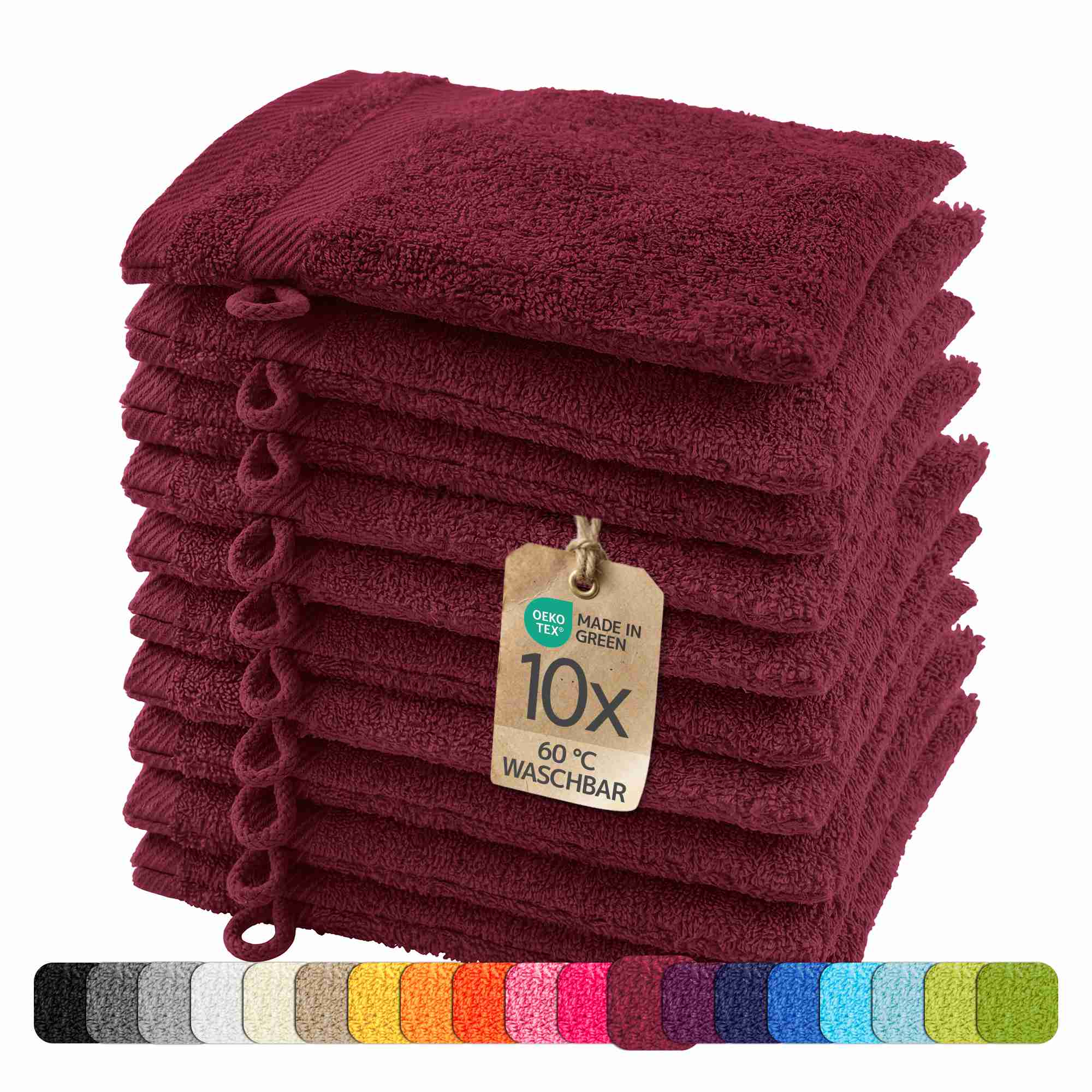 etérea 10er Pack Handtücher Carli Handtuch Bulkset