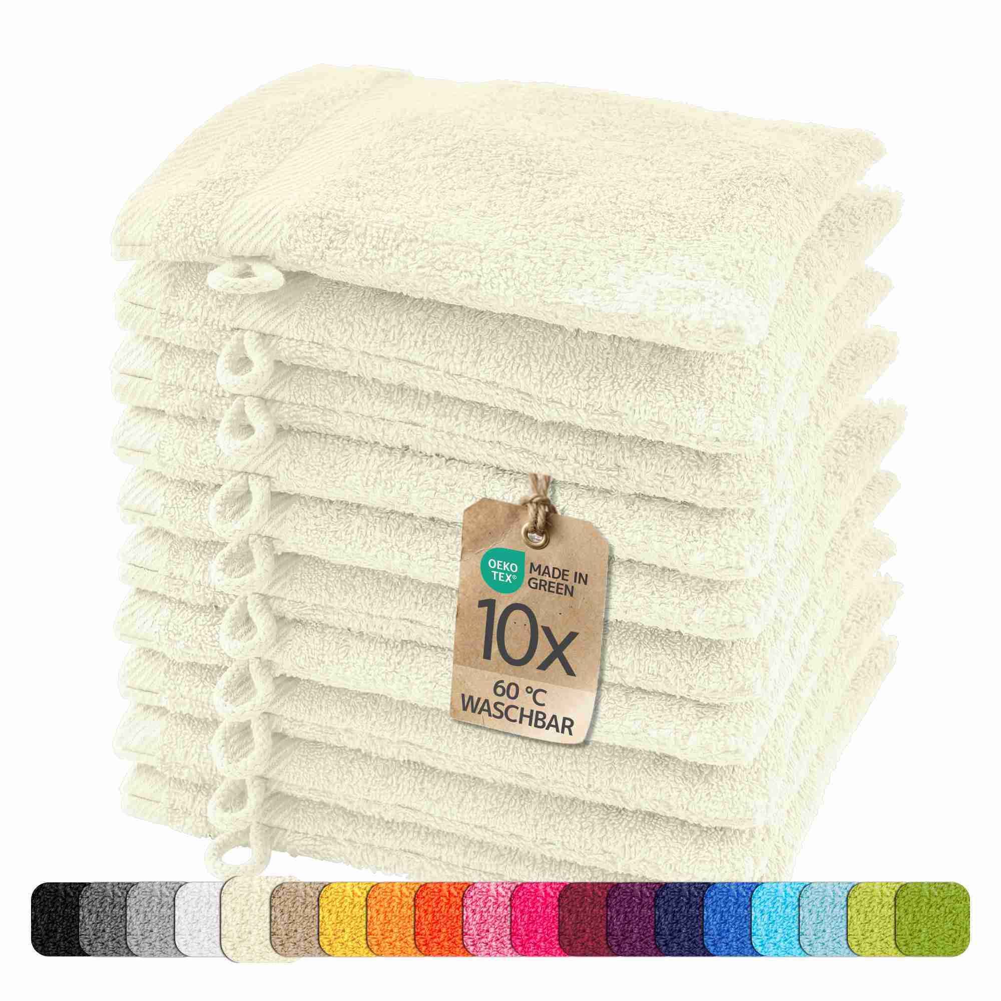 etérea 10er Pack Handtücher Carli Handtuch Bulkset