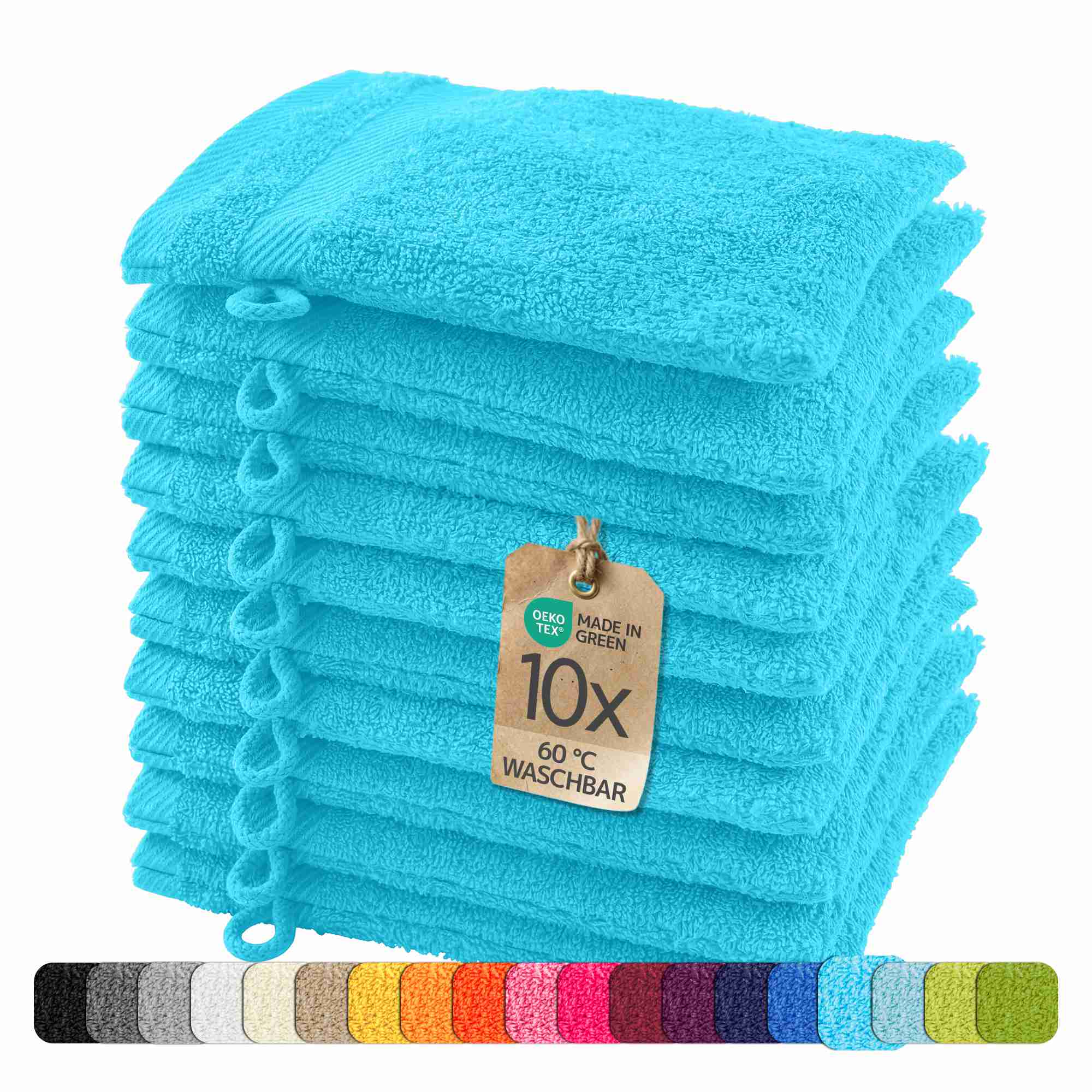 etérea 10er Pack Handtücher Carli Handtuch Bulkset