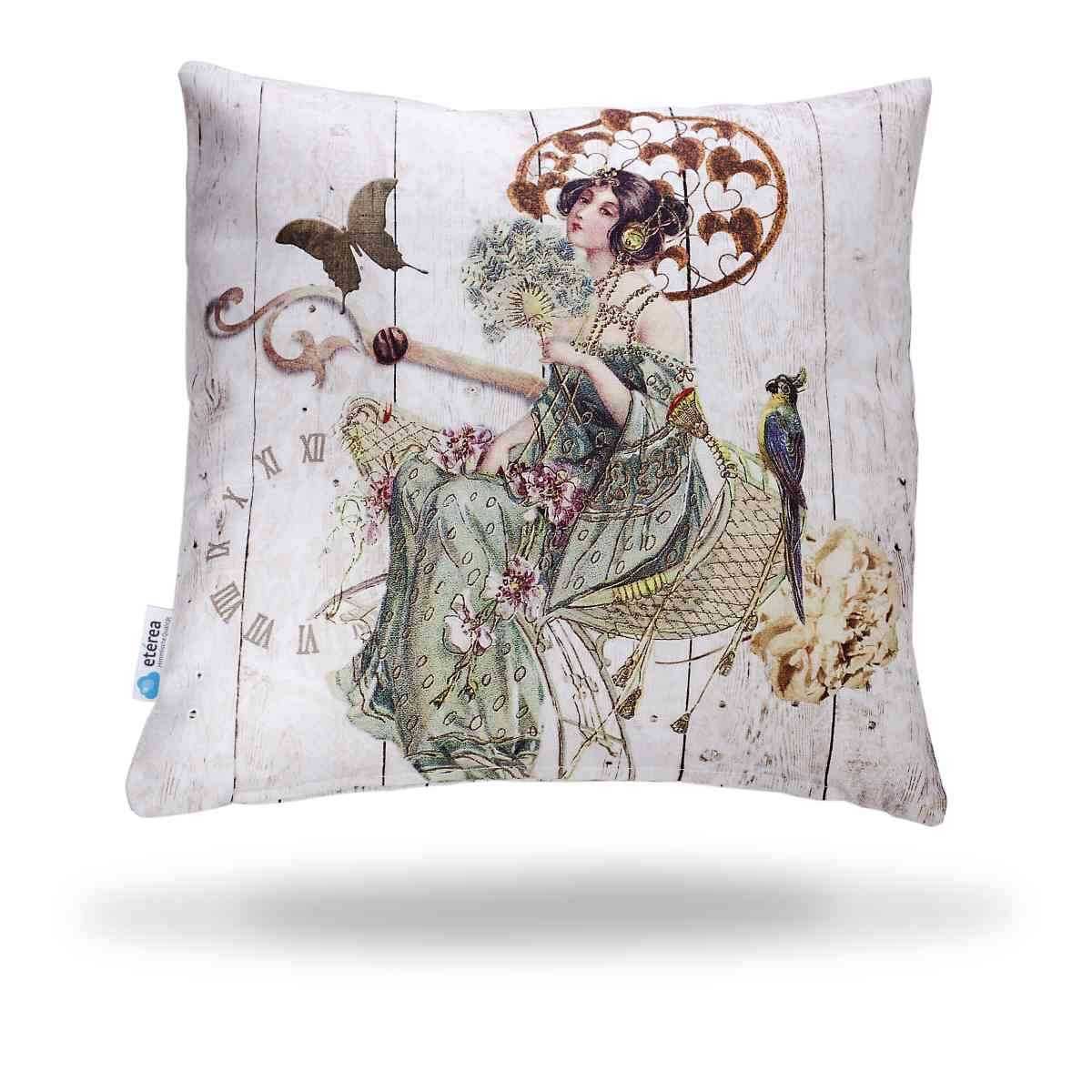 etérea Dekokissen Kissenhülle in Baumwolle Halbpanama Qualität mit Reißverschluß