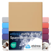 etérea Extra Jersey Spannbettlaken Beige 140x200 - 160x220 cm